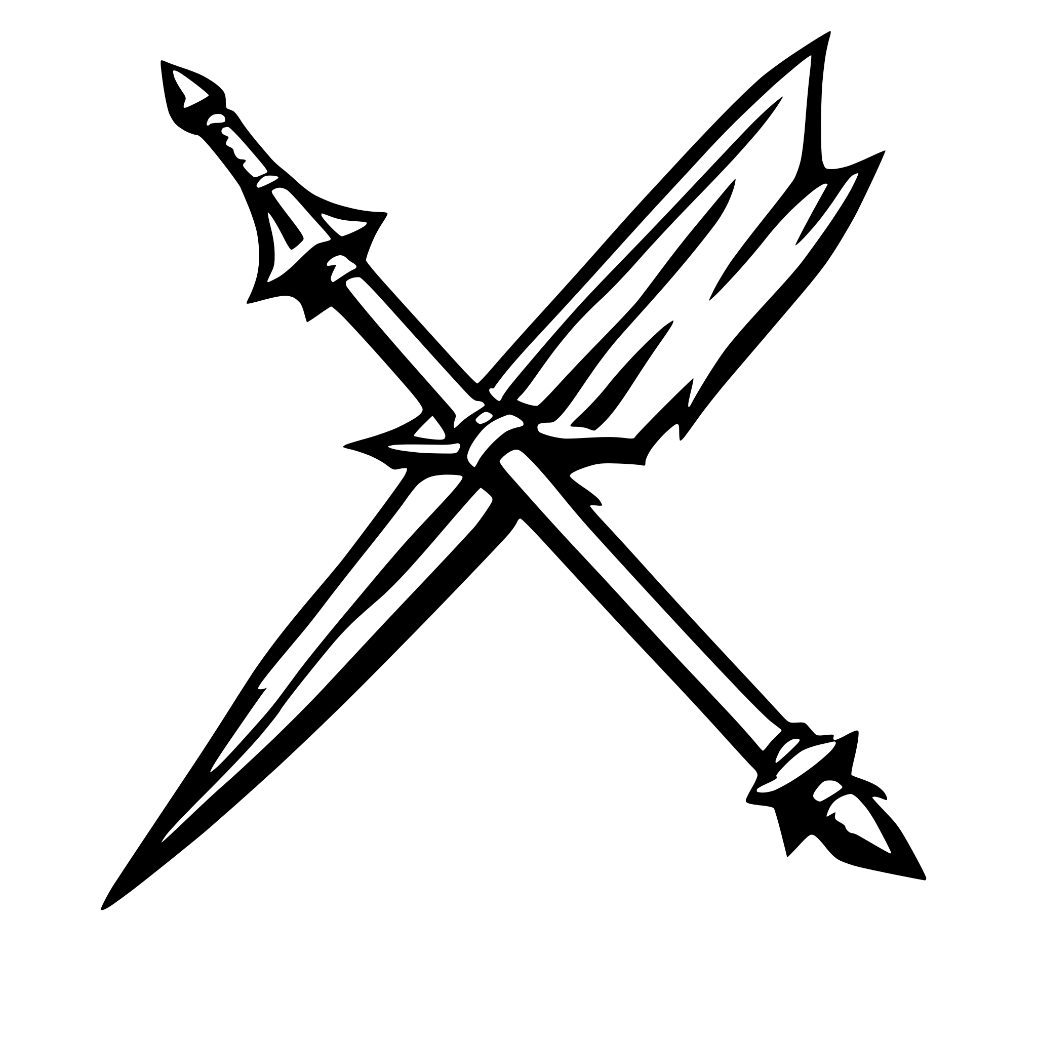 AI-generated SVG of 'a Quarterstaff weapon'