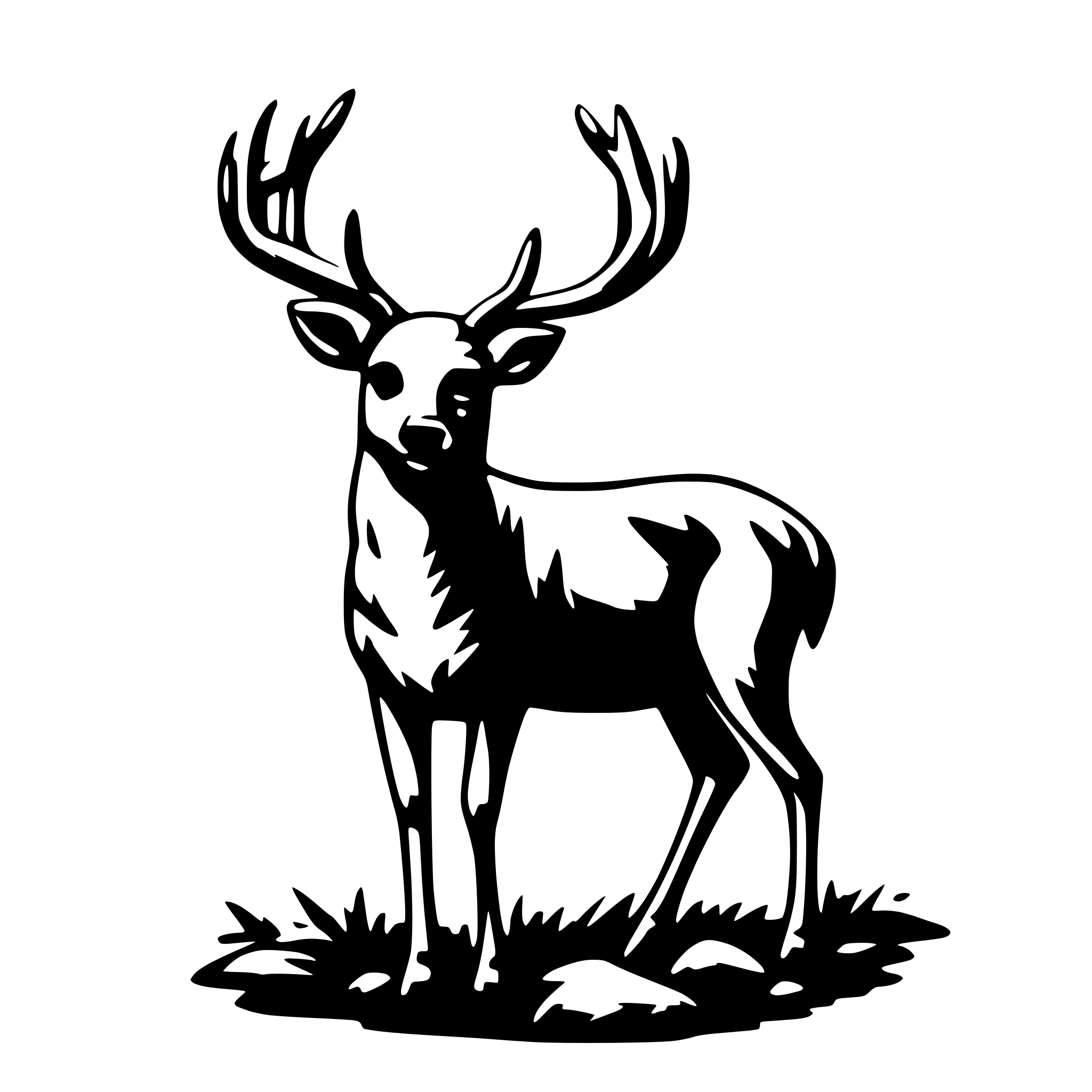 AI-generated SVG of a deer
