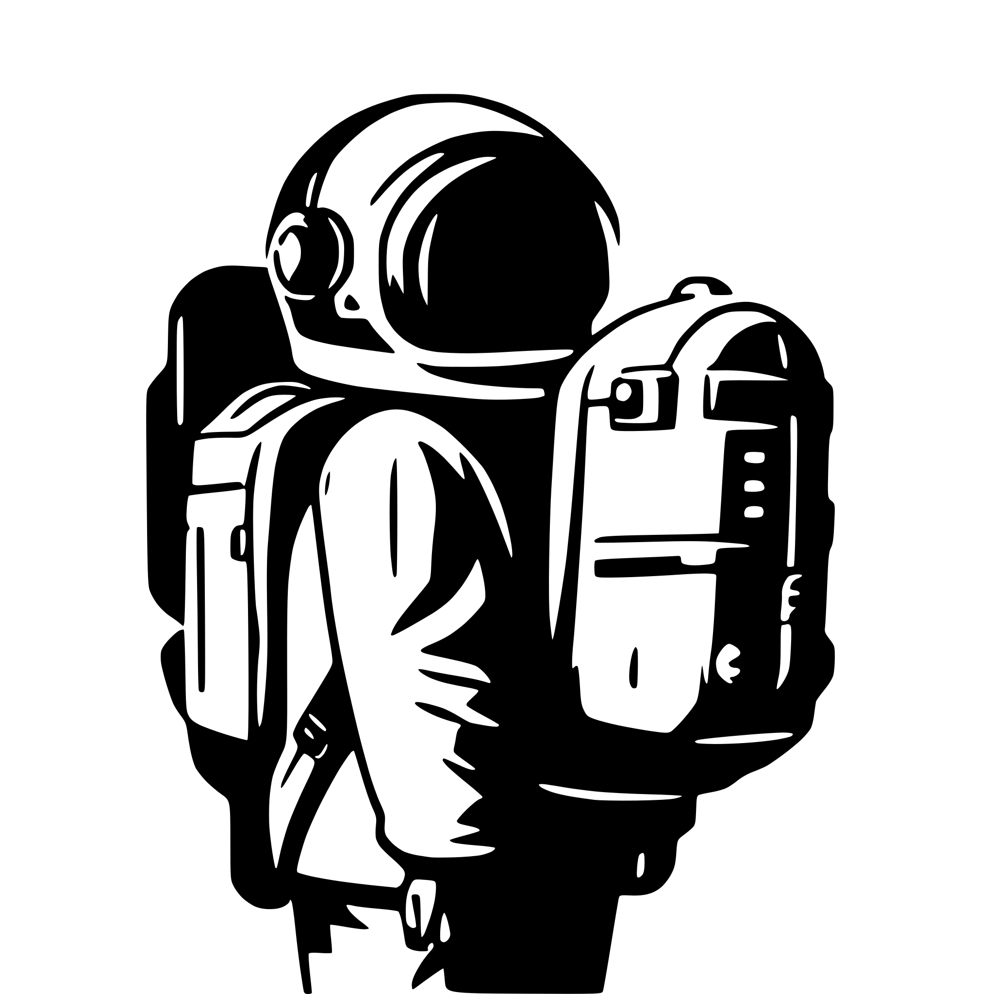 AI-generated SVG of 'astronaut backpack'