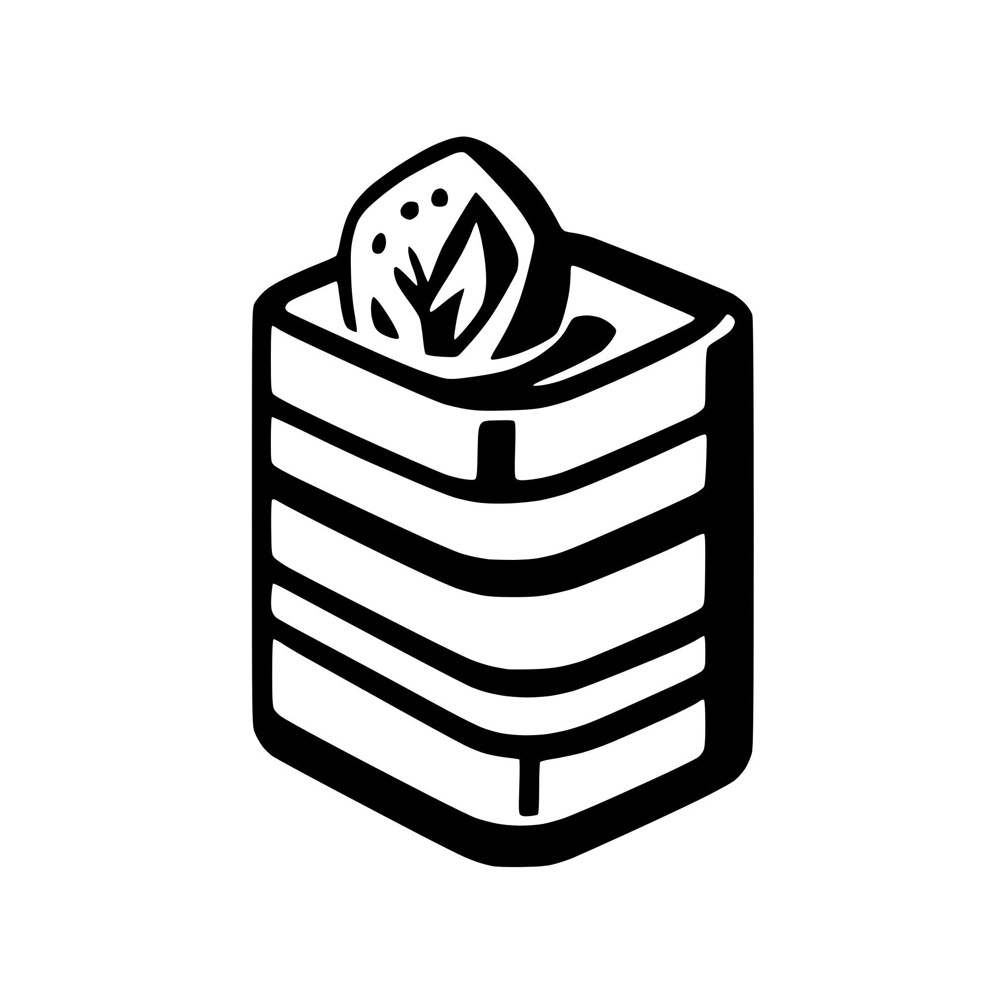 AI-generated SVG of a stack of 3
