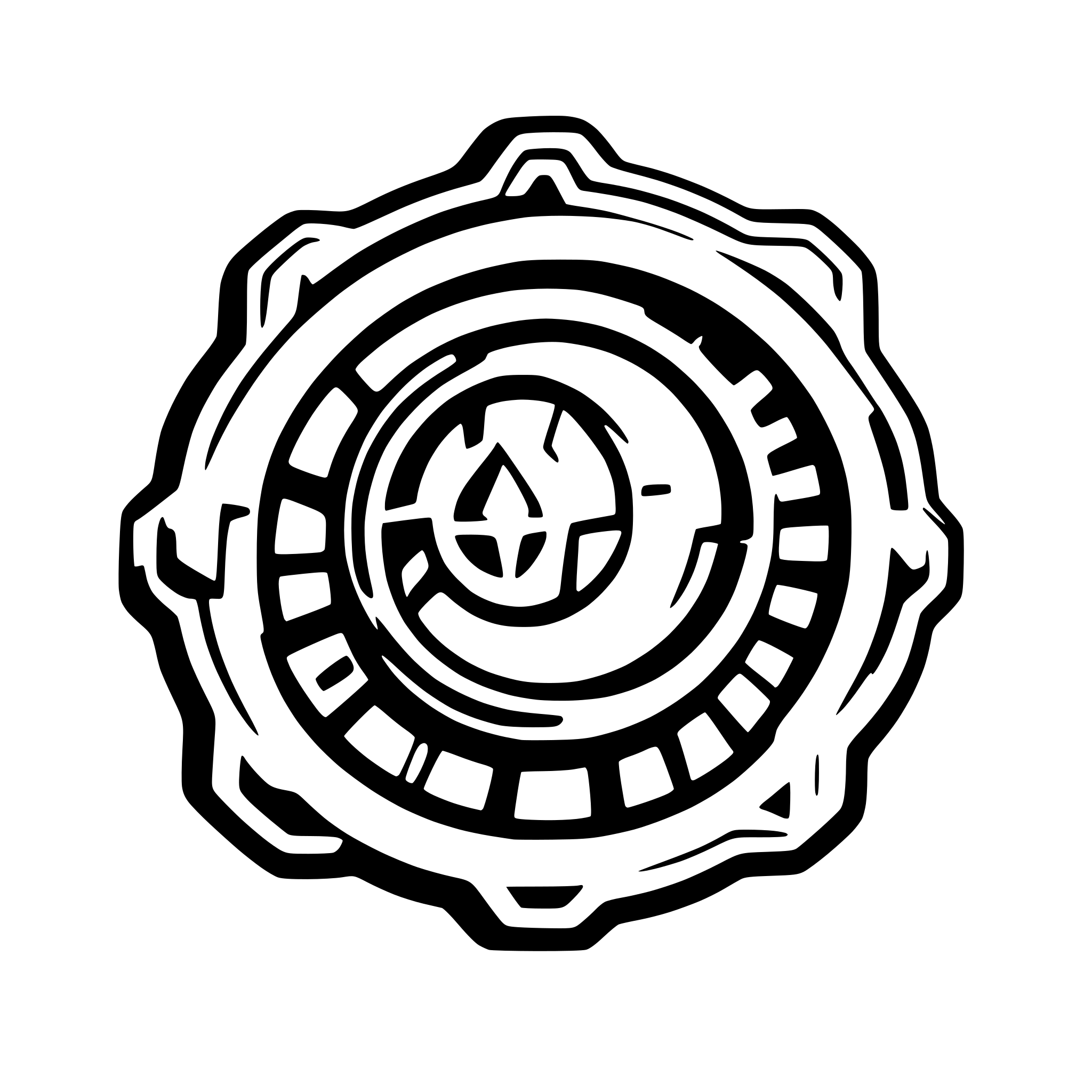 AI-generated SVG of a gear target analytic 3d  tactical logo intelligence planet