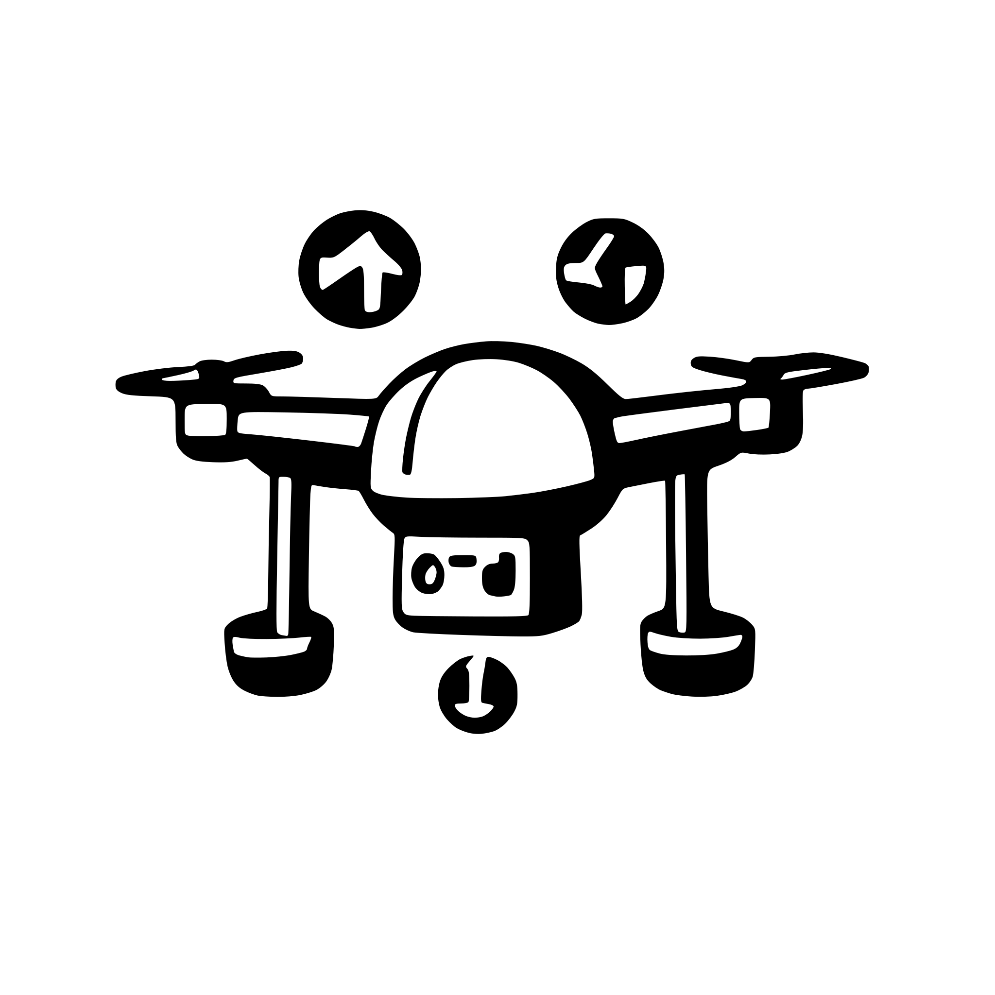 AI-generated SVG of a drone connect