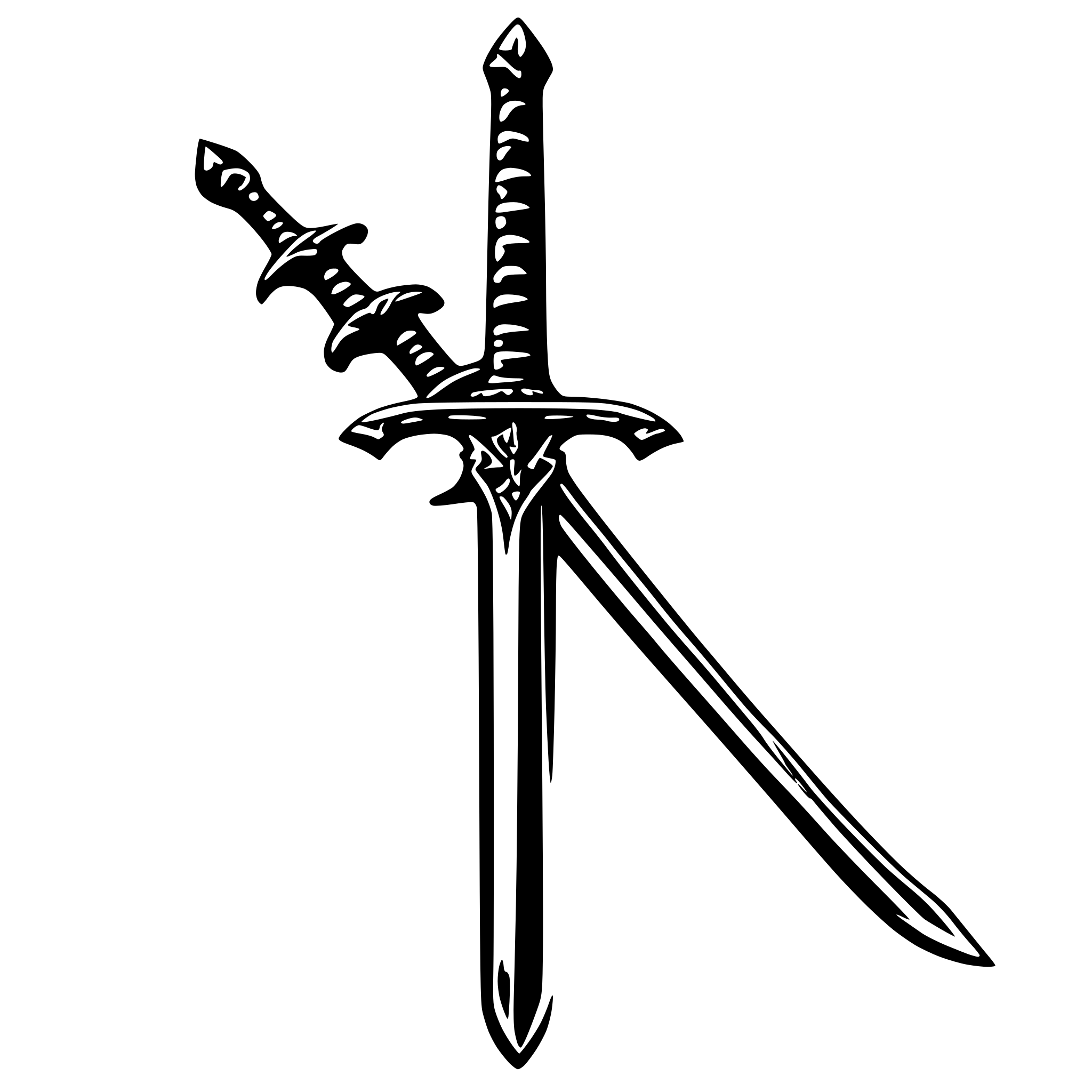 AI-generated SVG of a elden ring sword