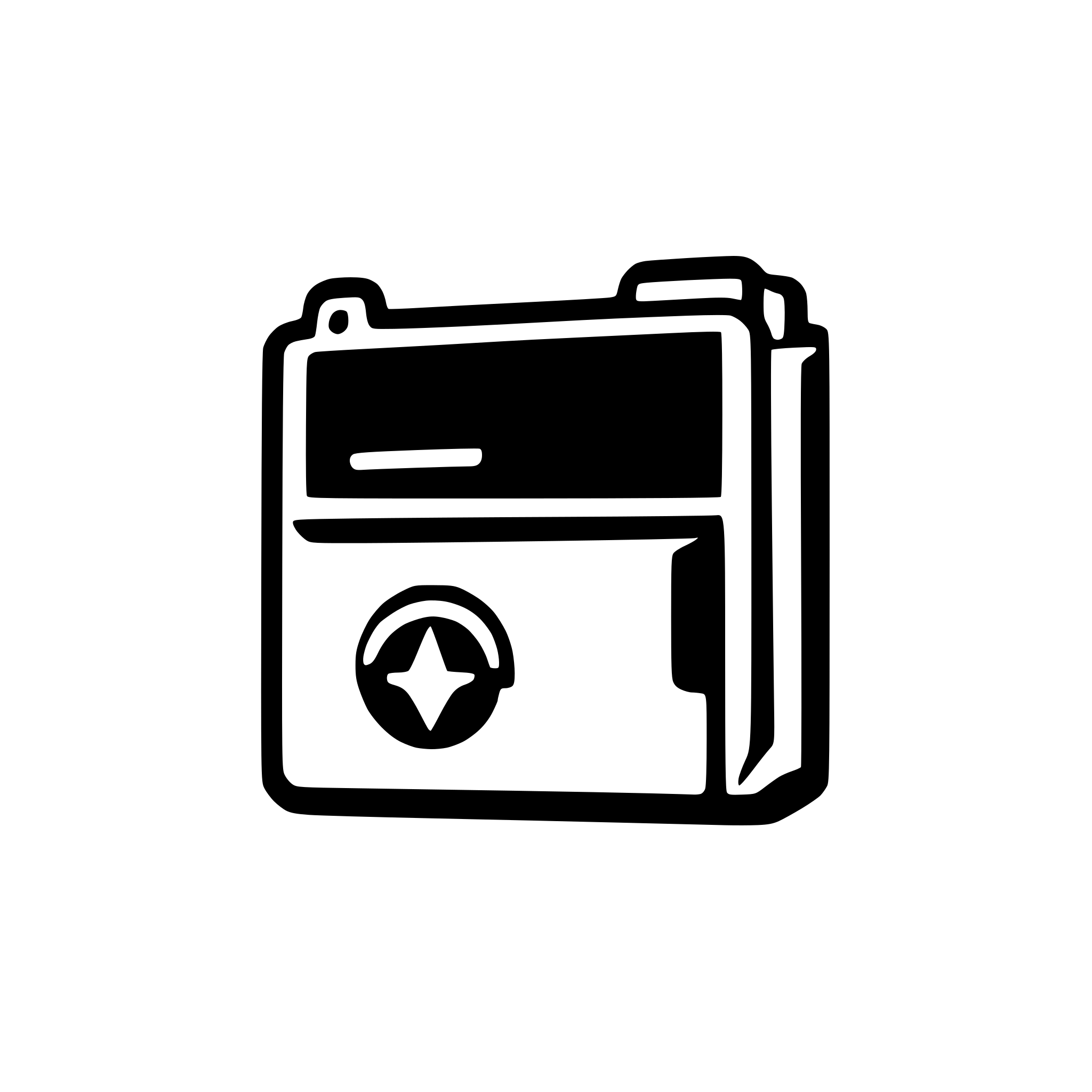 AI-generated SVG of a cyberpunk style folder minimalist icon