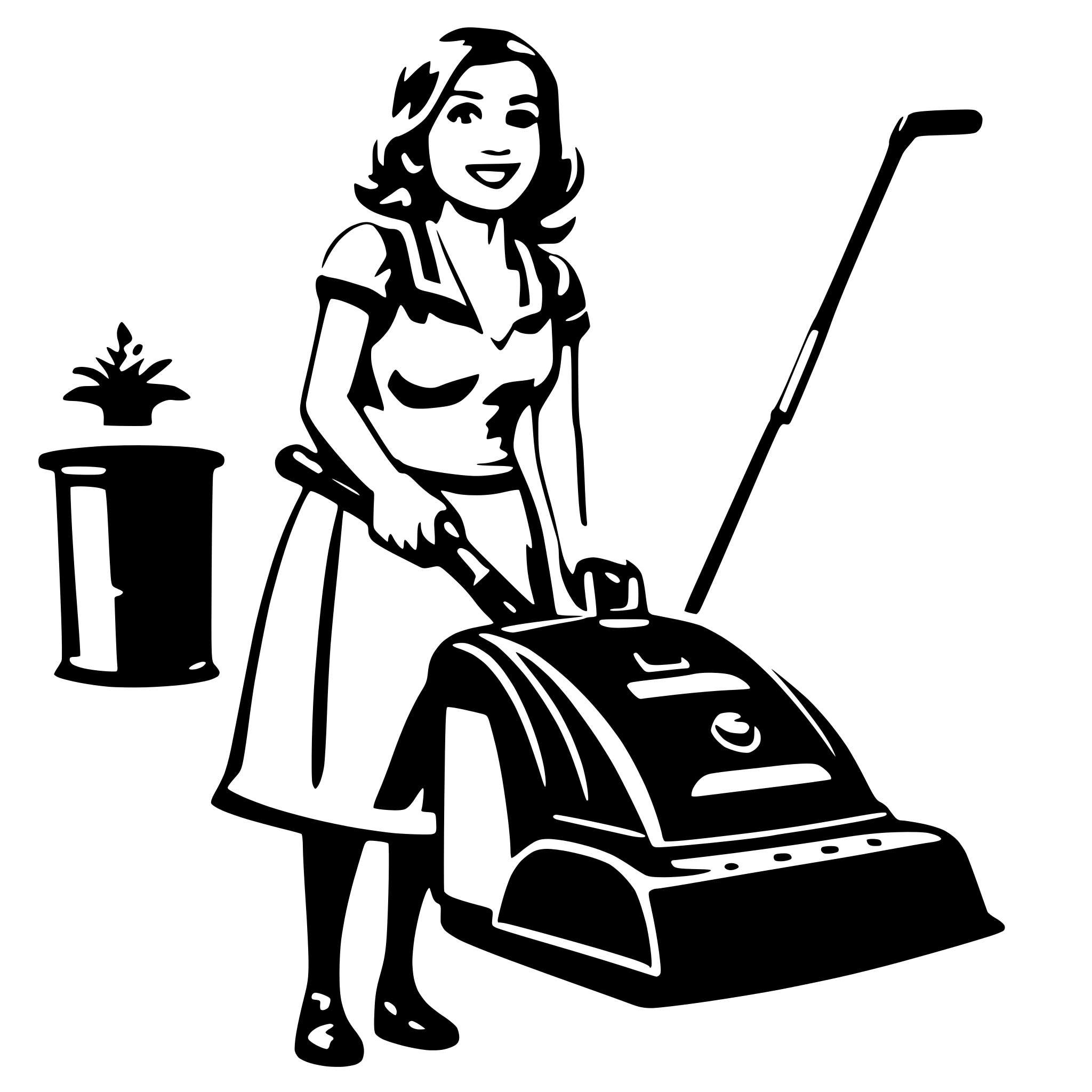 AI-generated SVG of 'Bbw woman carpet cleaner'