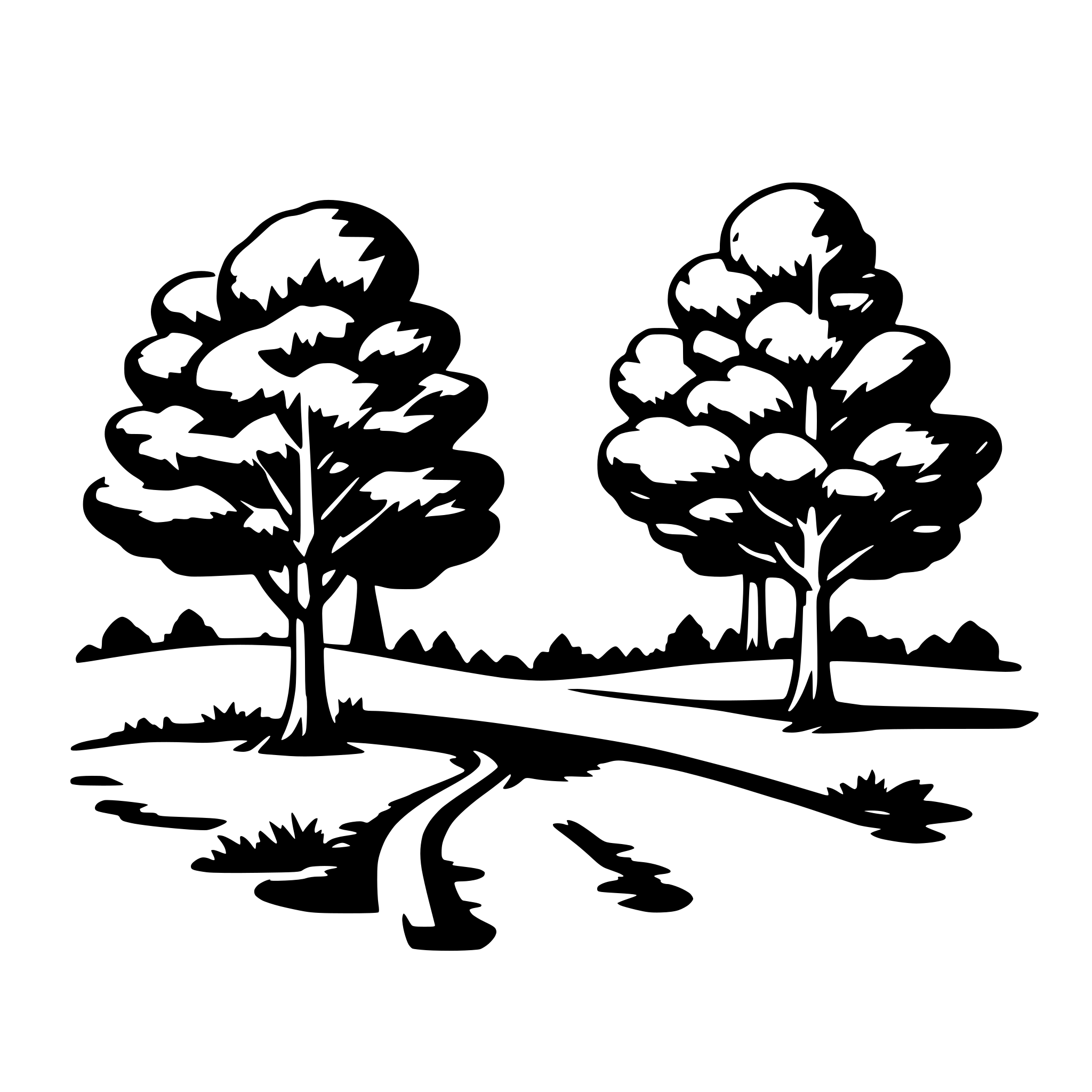 AI-generated SVG of 'trees'