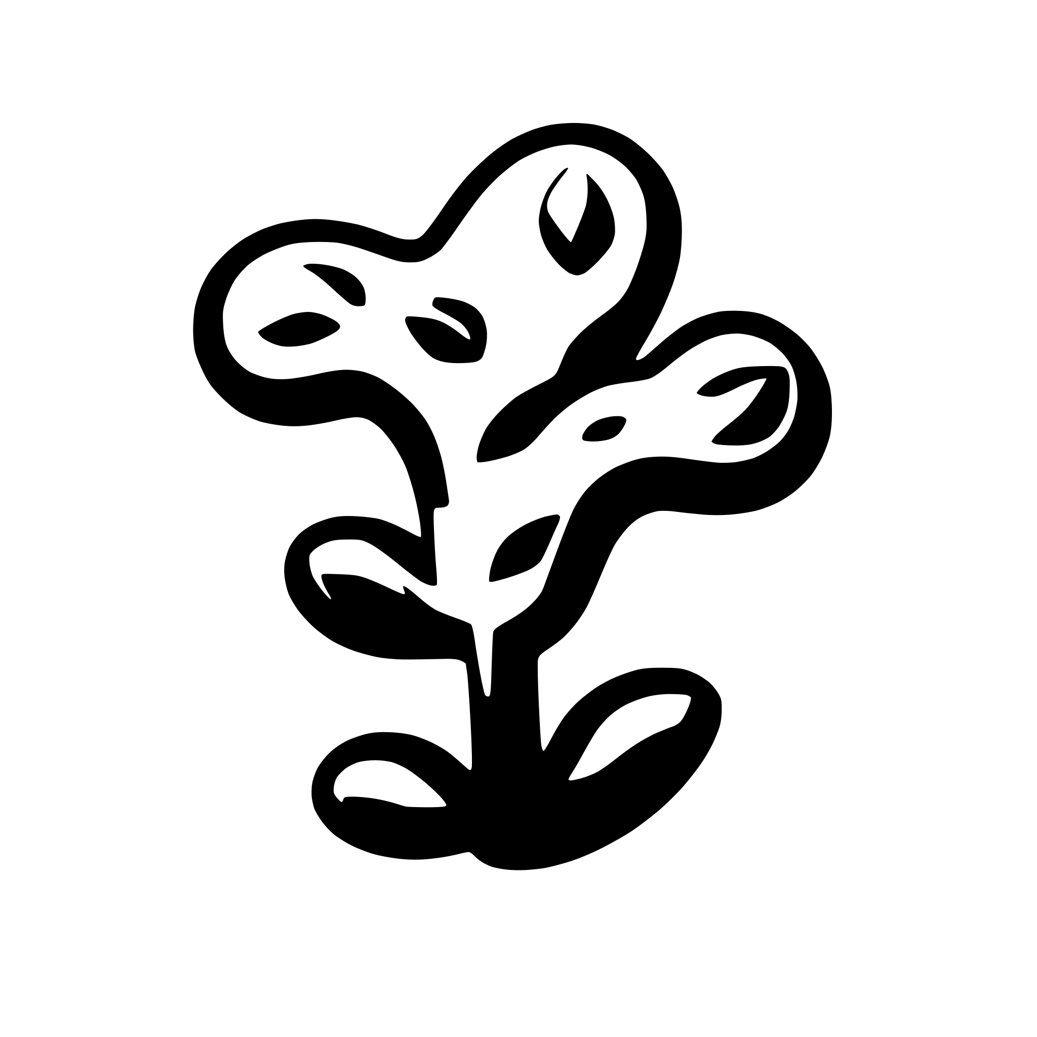 AI-generated SVG of a hydra