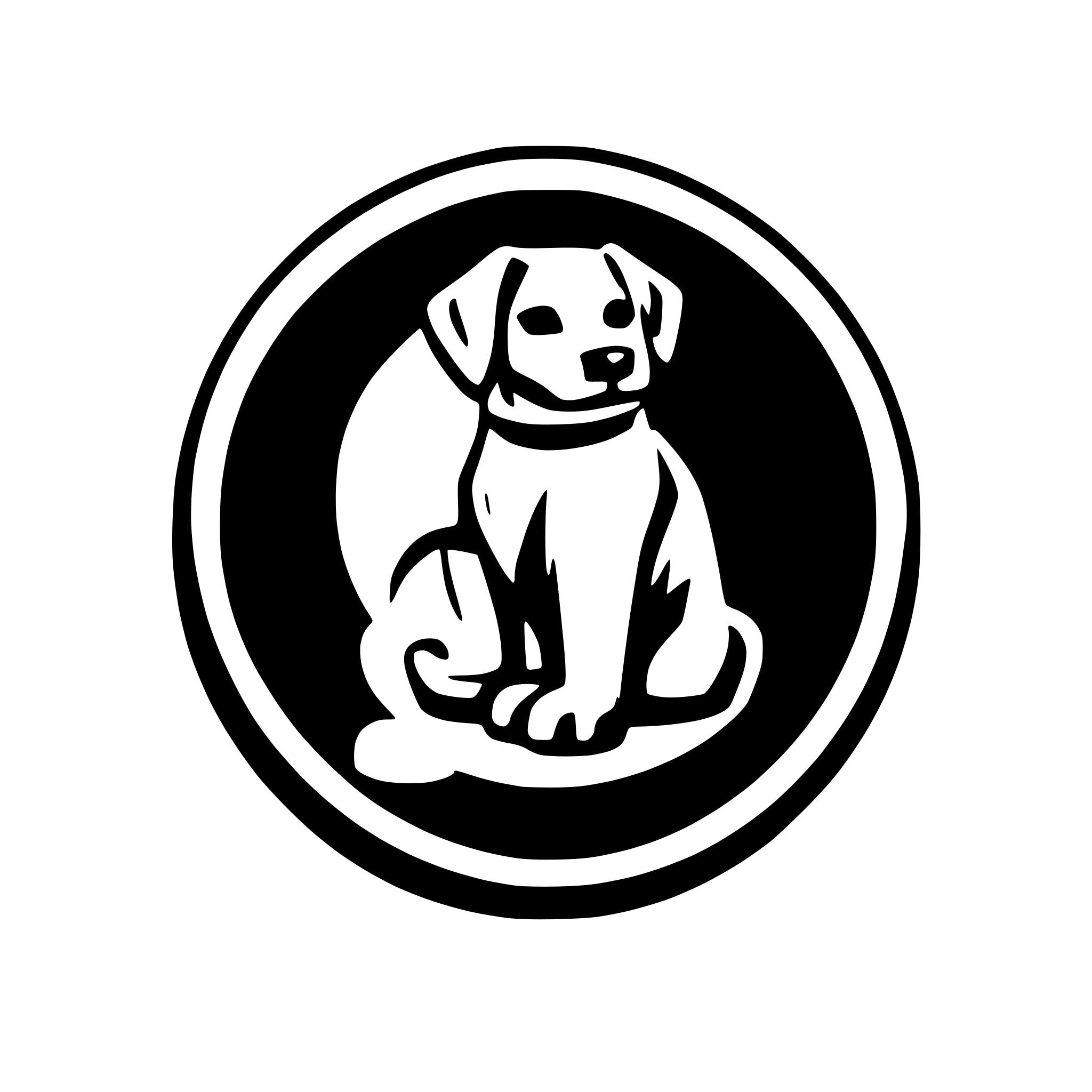 AI-generated SVG of 'Dog trainer logo'