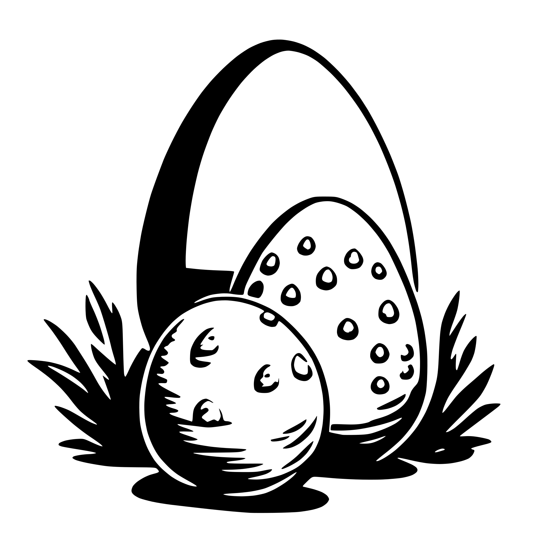 AI-generated SVG of a easter