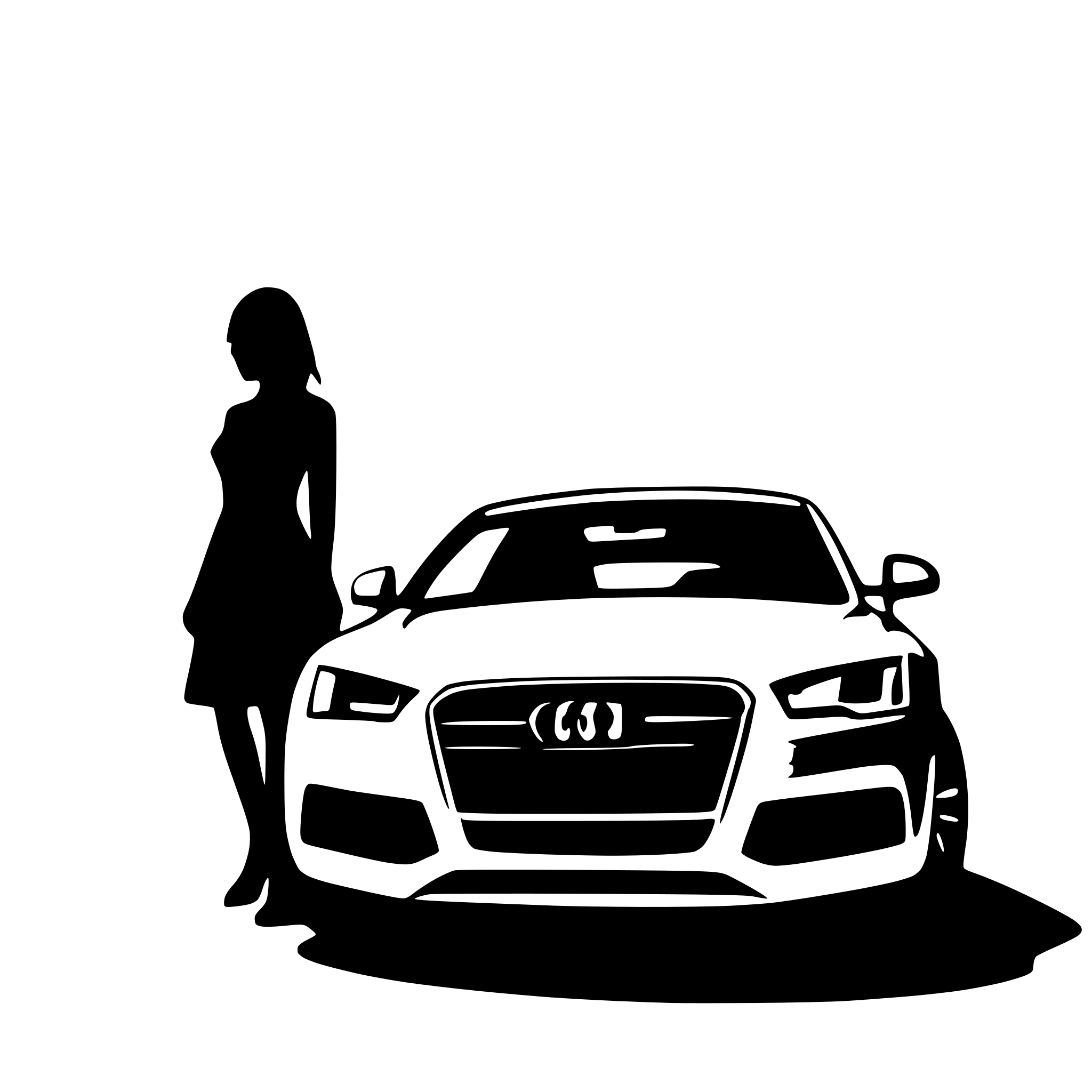 AI-generated SVG of a audi a5
