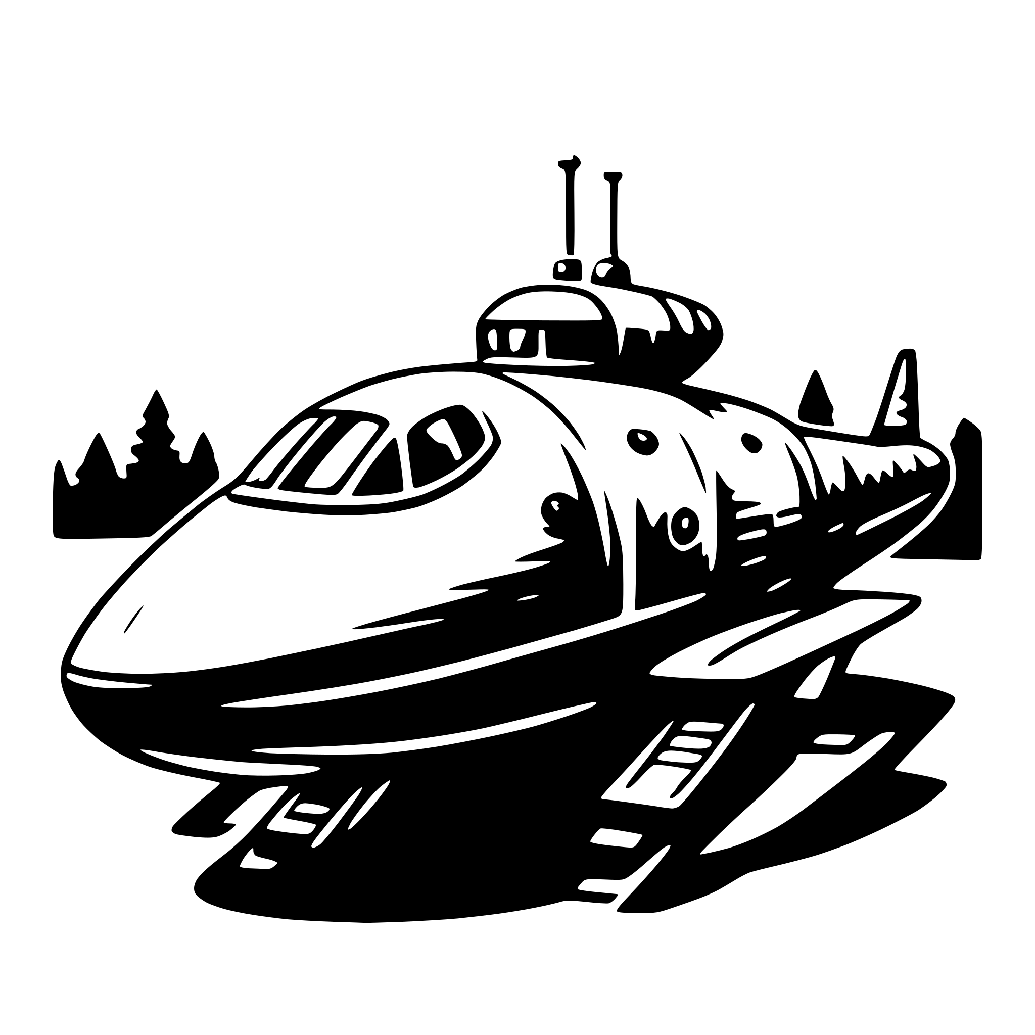 AI-generated SVG of 'spaceship'