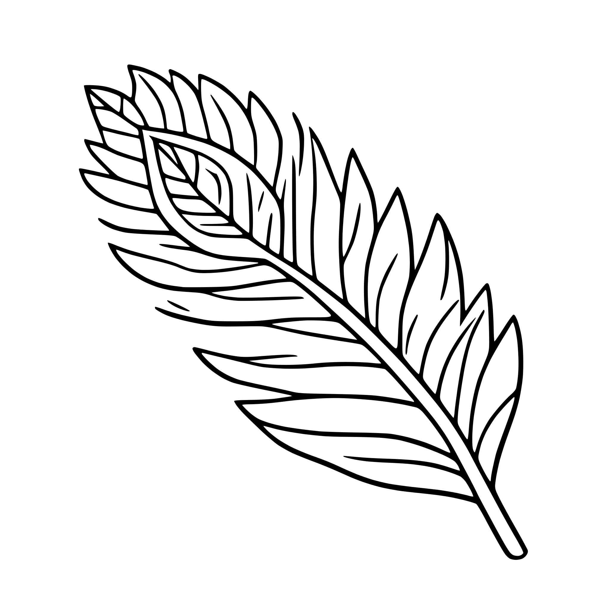 AI-generated SVG of 'peacock feather with patterns'