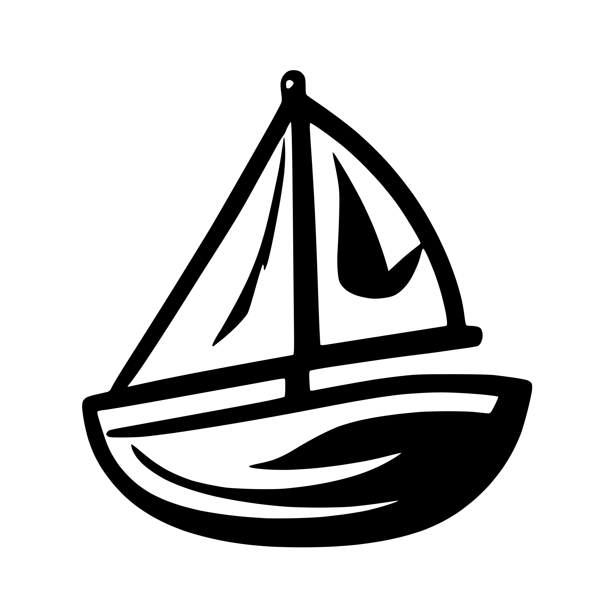 AI-generated SVG of 'simple 2d sailbot icon'