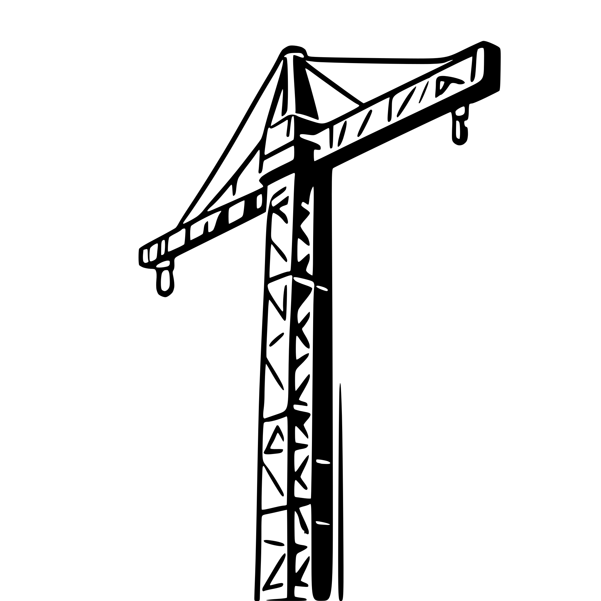 AI-generated SVG of 'really realistic tower crane'