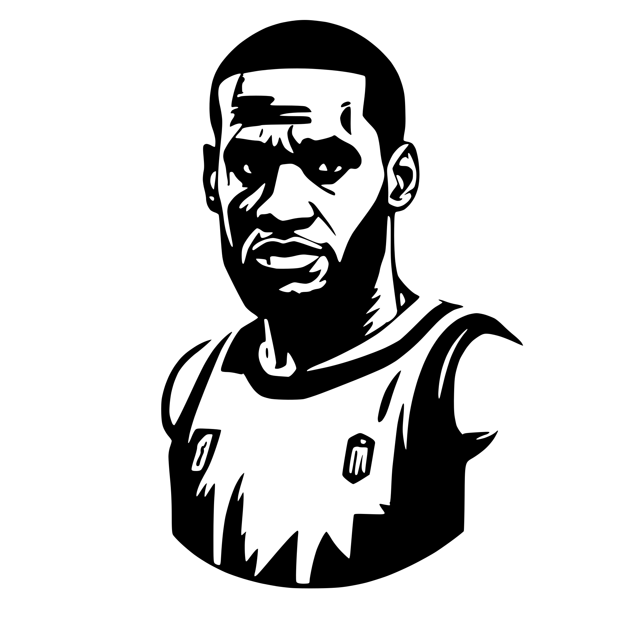 AI-generated SVG of 'lebron james'