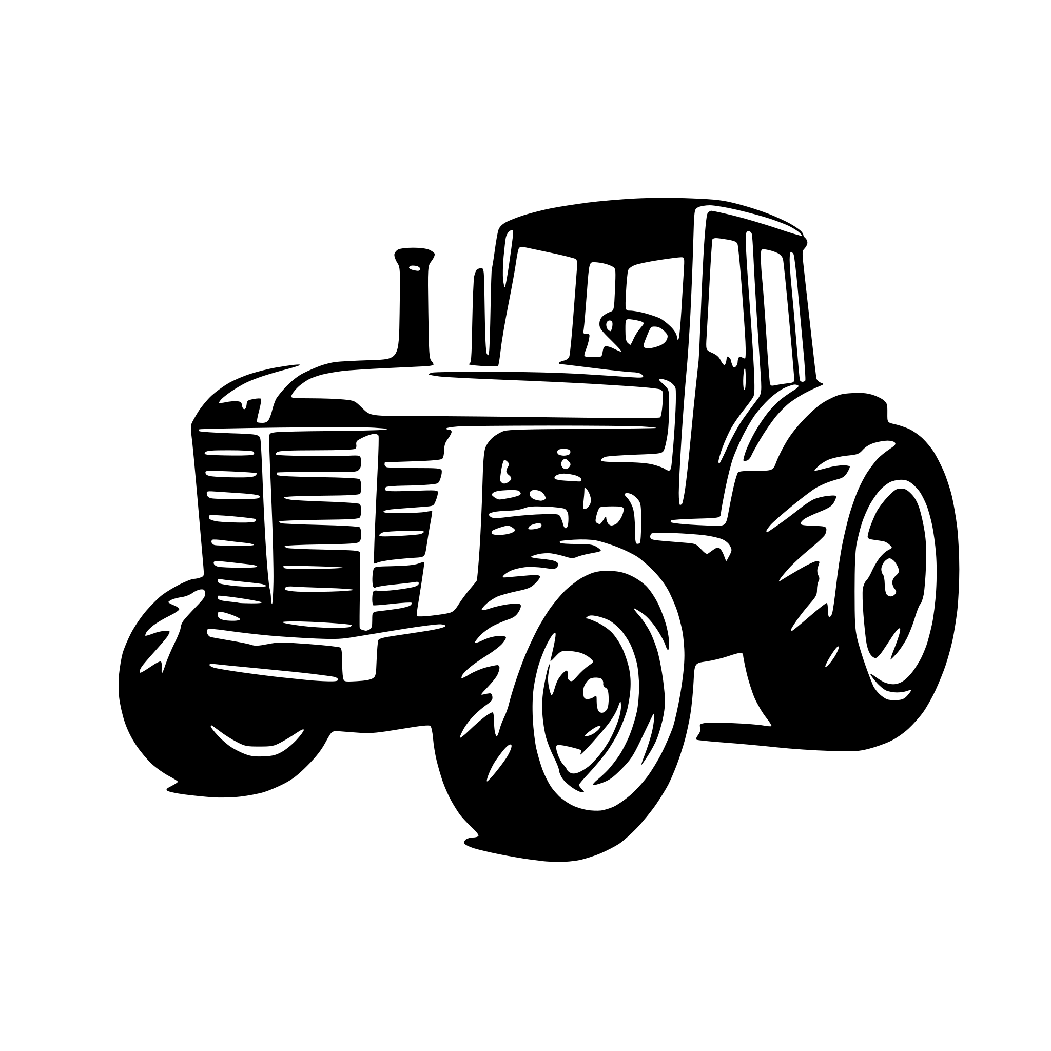 AI-generated SVG of 'basic tractor'