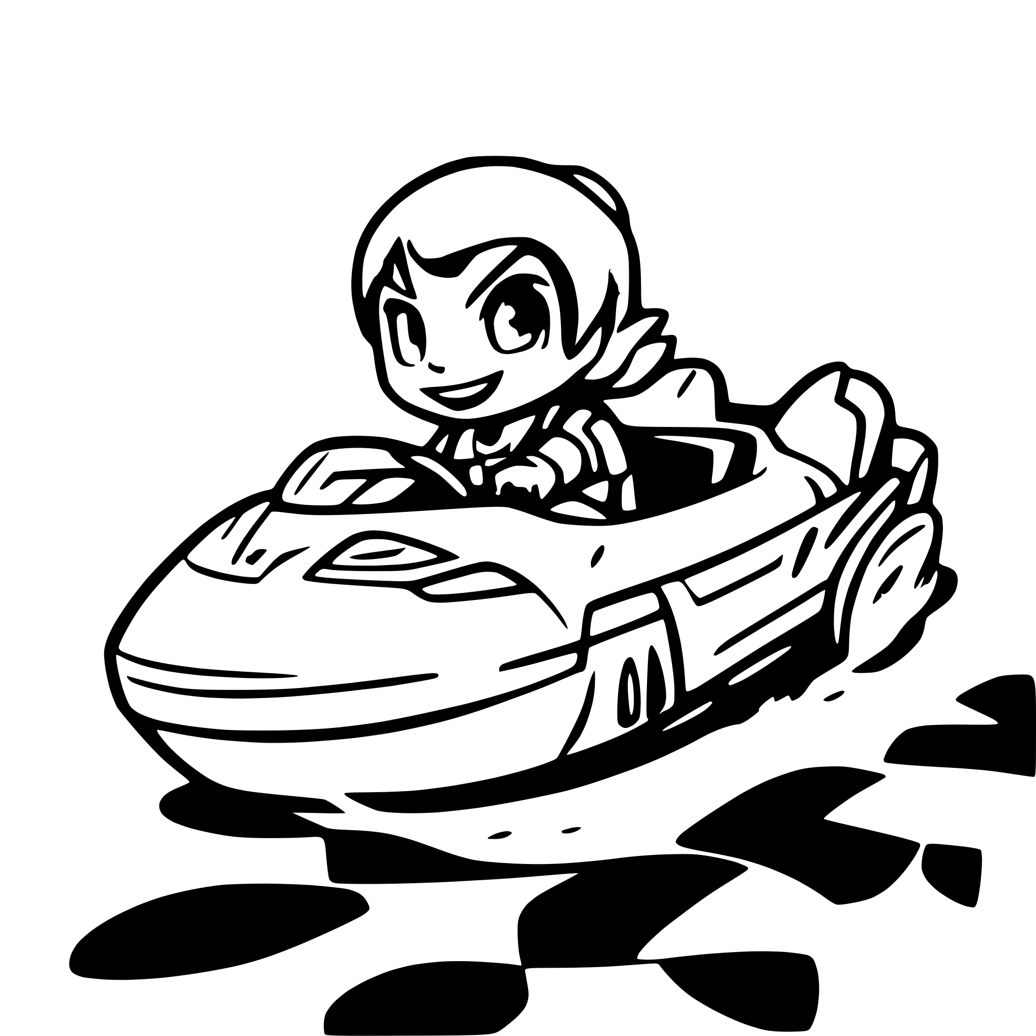 AI-generated SVG of a yoshi racing a seadoo fast in the style of mariokart game
