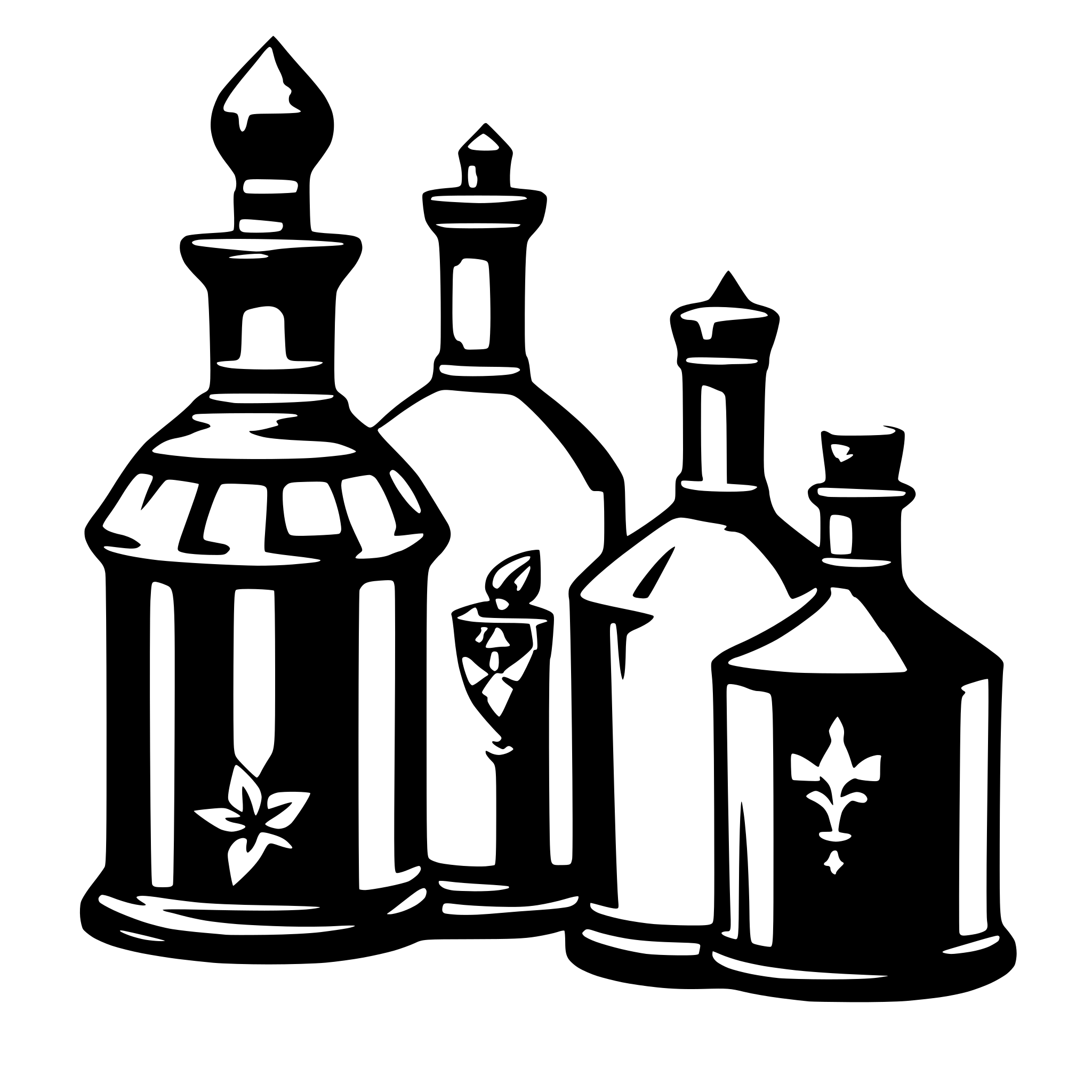 AI-generated SVG of 'fancy potion bottles'