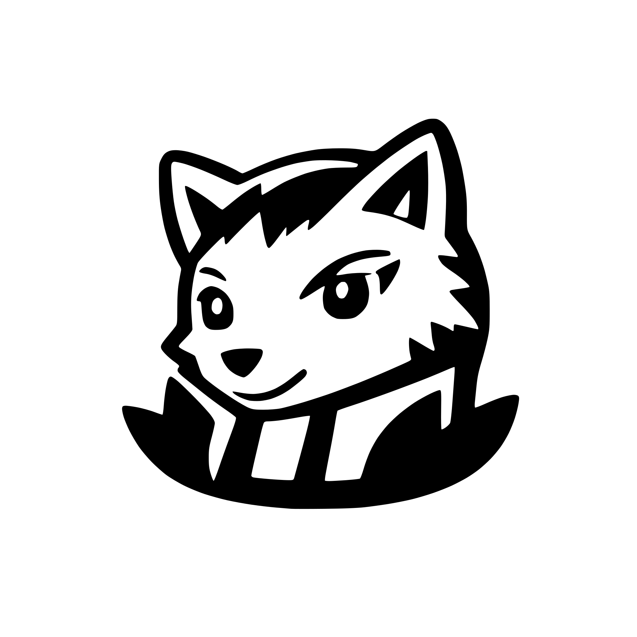 AI-generated SVG of a flake containig a fox