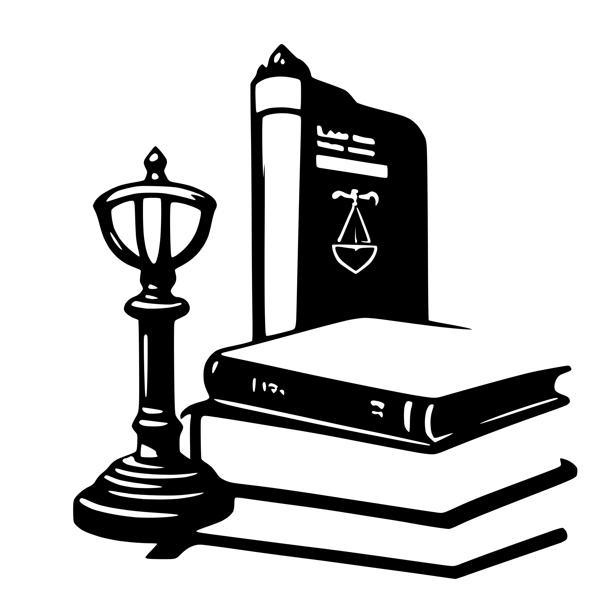 AI-generated SVG of 'law handbook'