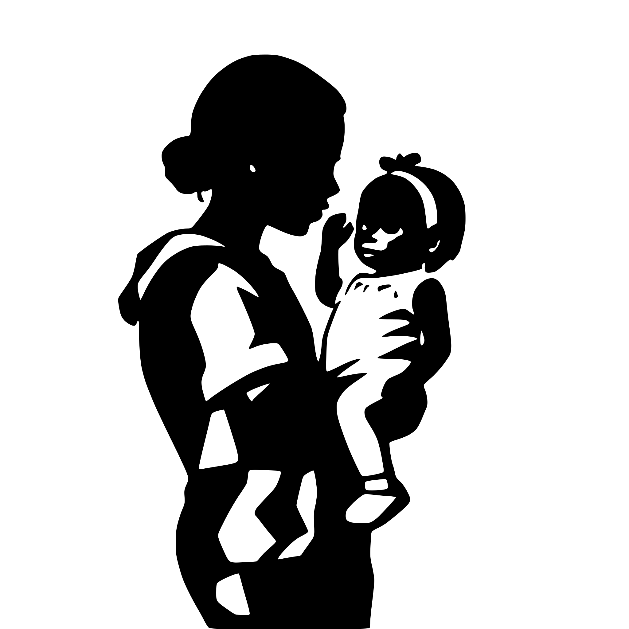 AI-generated SVG of a afroamerican dad with afroamerican baby daughter silhouette AI-generated SVG of a afroamerican dad with afroamerican baby daughter silhouette