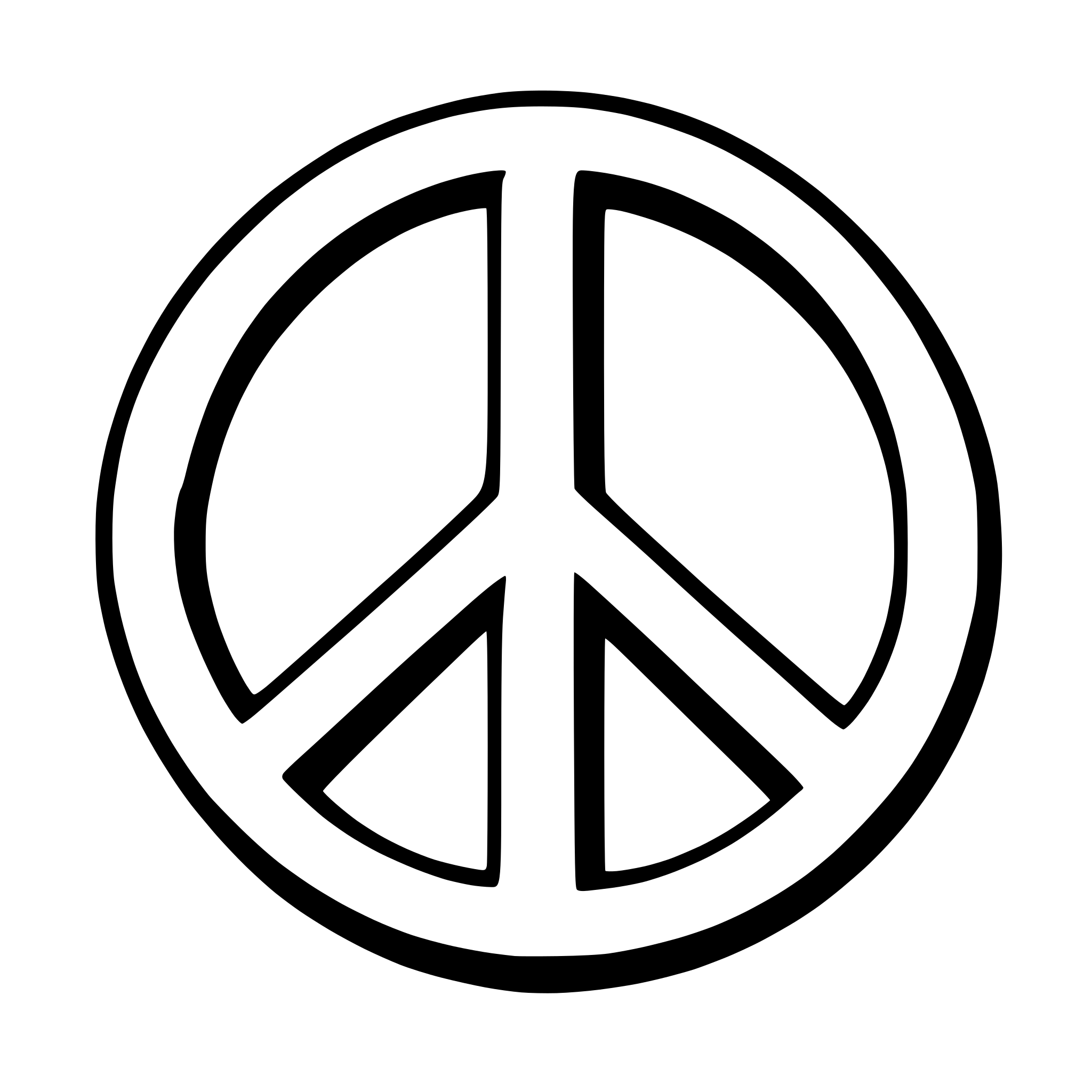 AI-generated SVG of a peace symbol