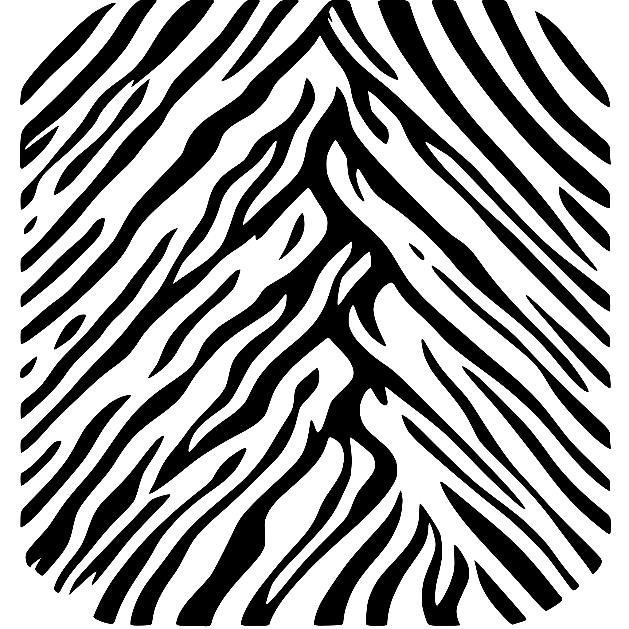 AI-generated SVG of a Damascus steel pattern