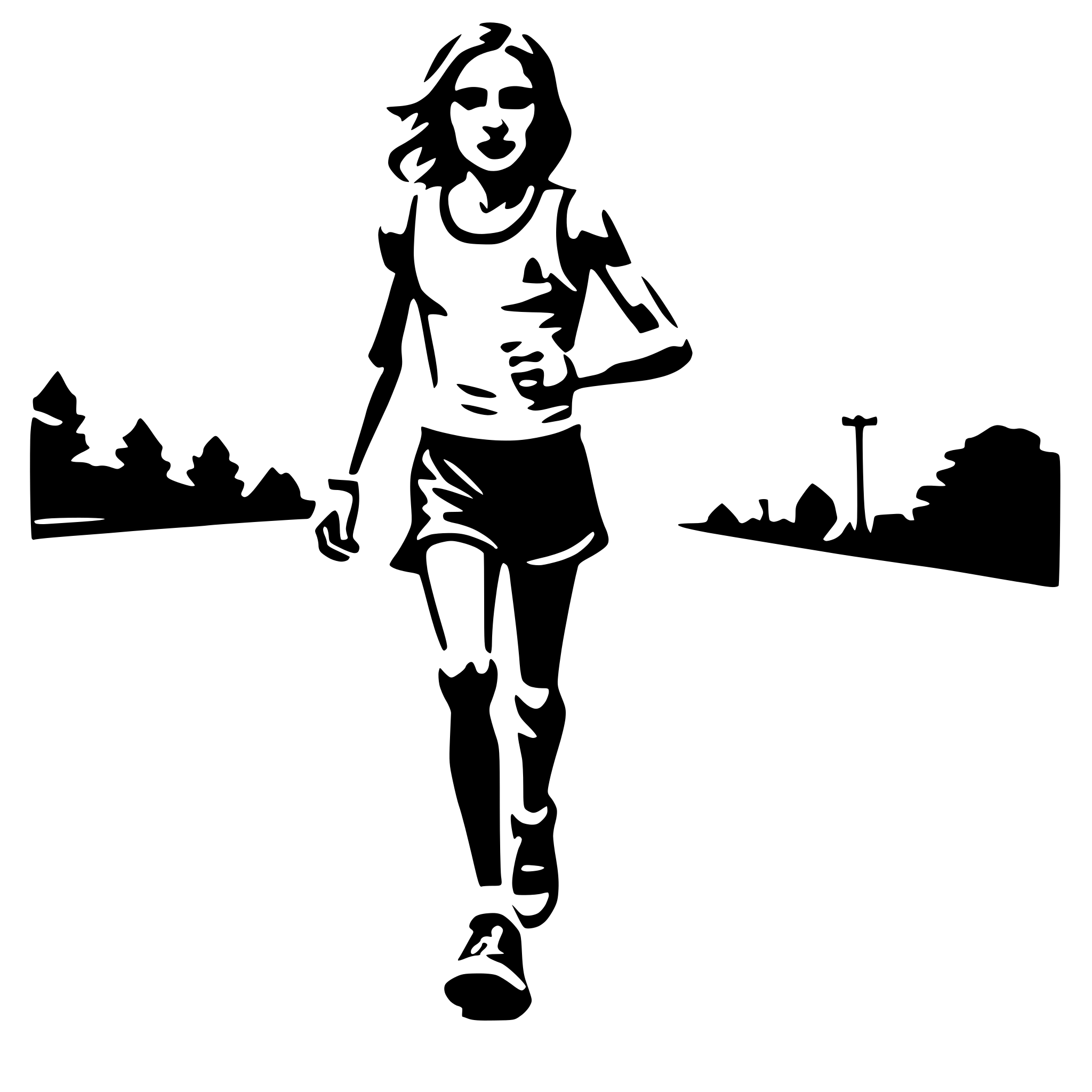 AI-generated SVG of 'running marathon'