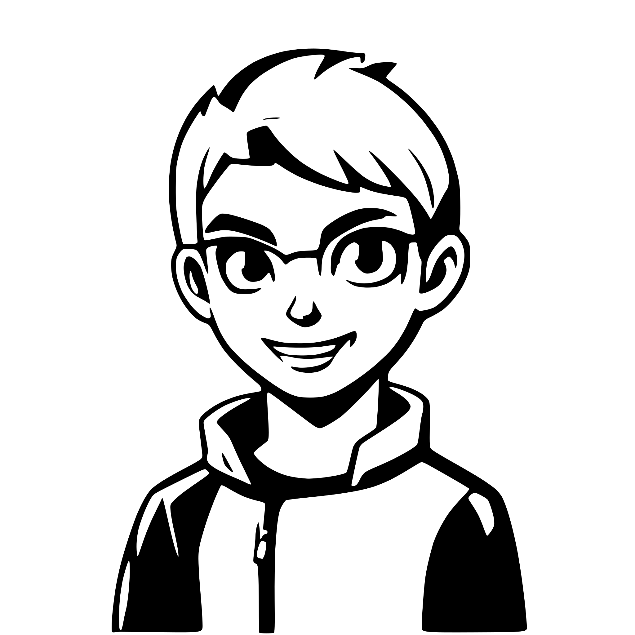 AI-generated SVG of a guy