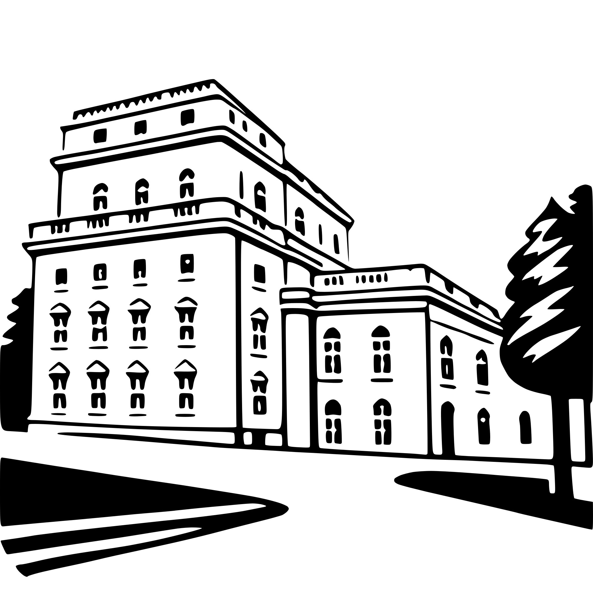 AI-generated SVG of 'schönbrunn palace'