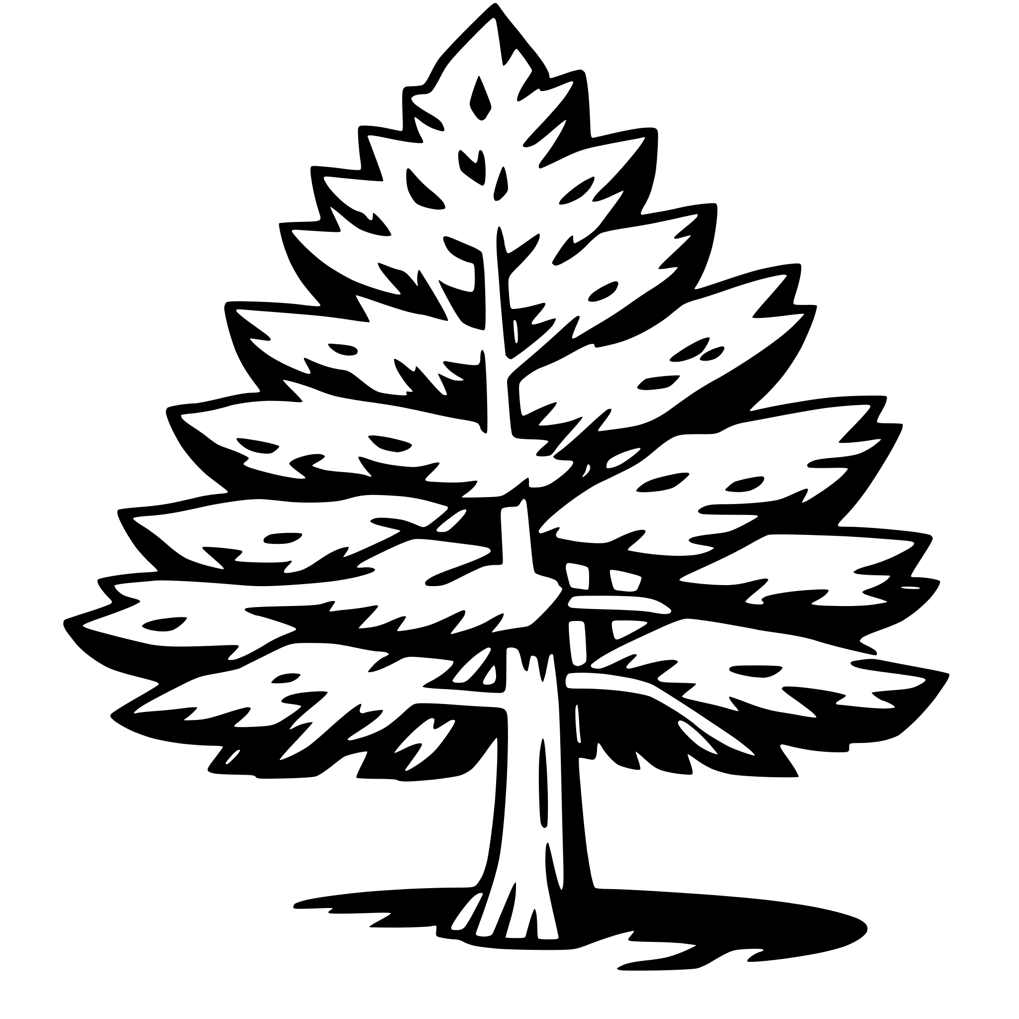 AI-generated SVG of 'cedar tree'