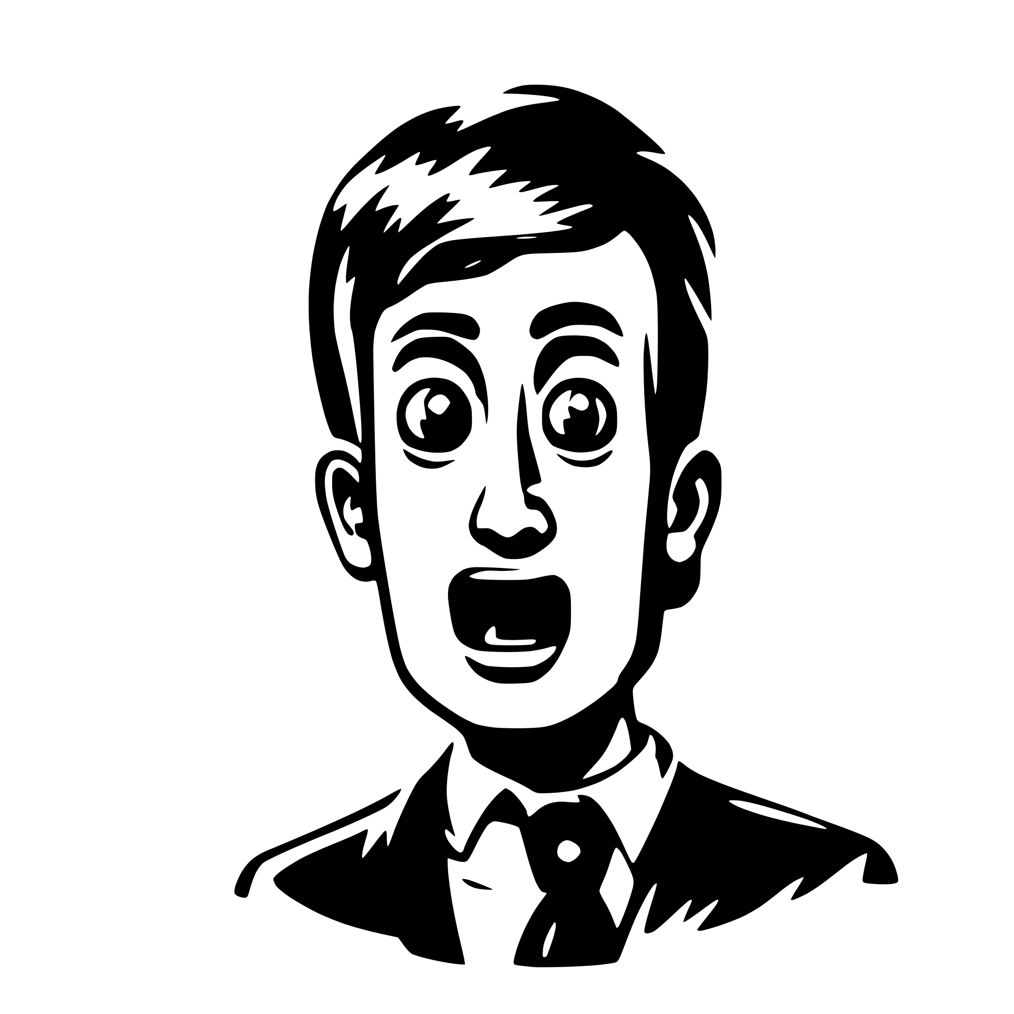 AI-generated SVG of 'surprised stickfiger'