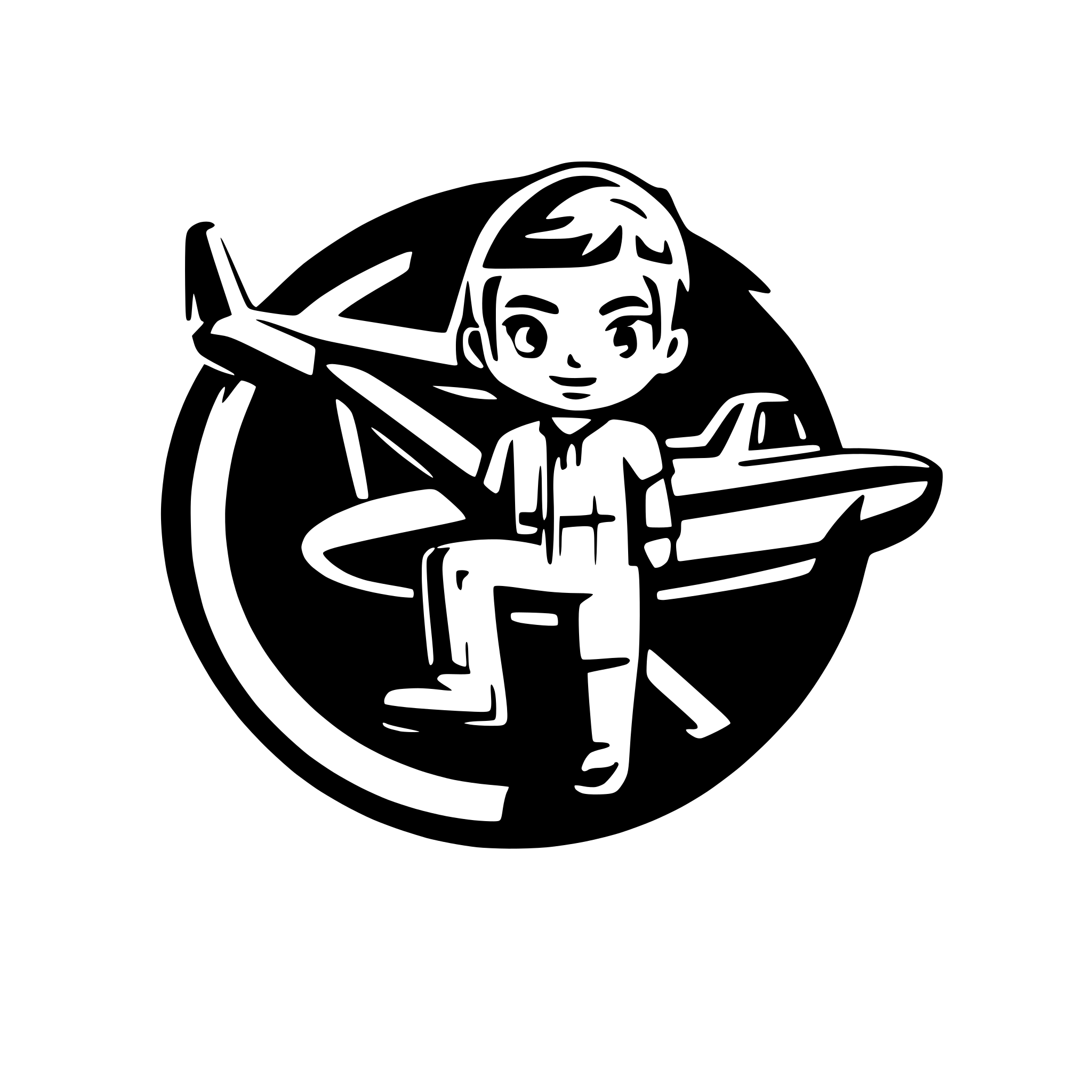 AI-generated SVG of a plane with a cut boy in the cockpit