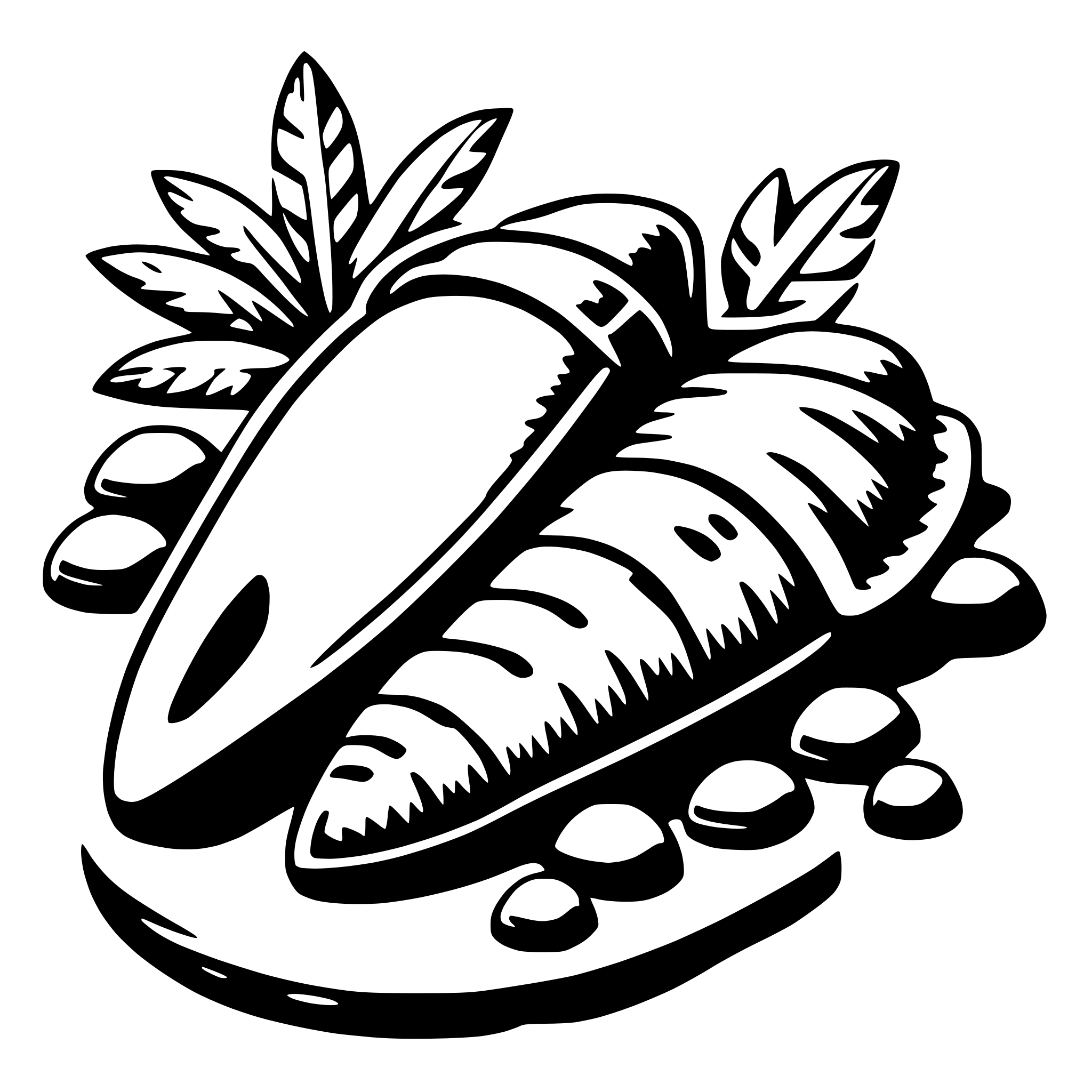 AI-generated SVG of a shellfish