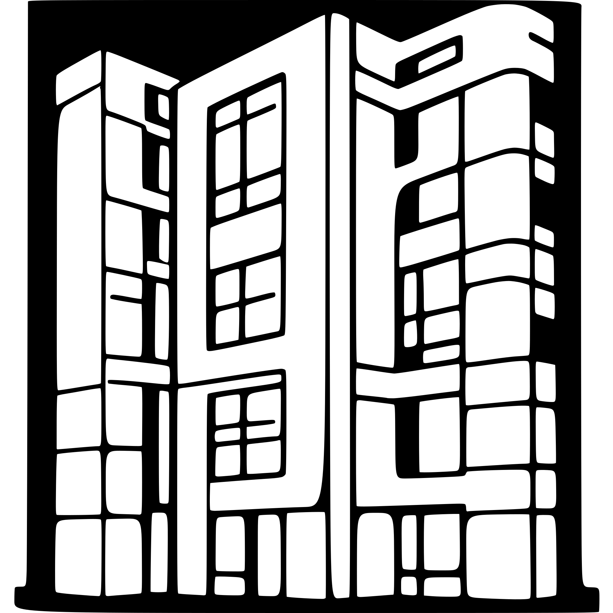AI-generated SVG of a Simple rectangle representing a company building with 6 windows seen from the front.