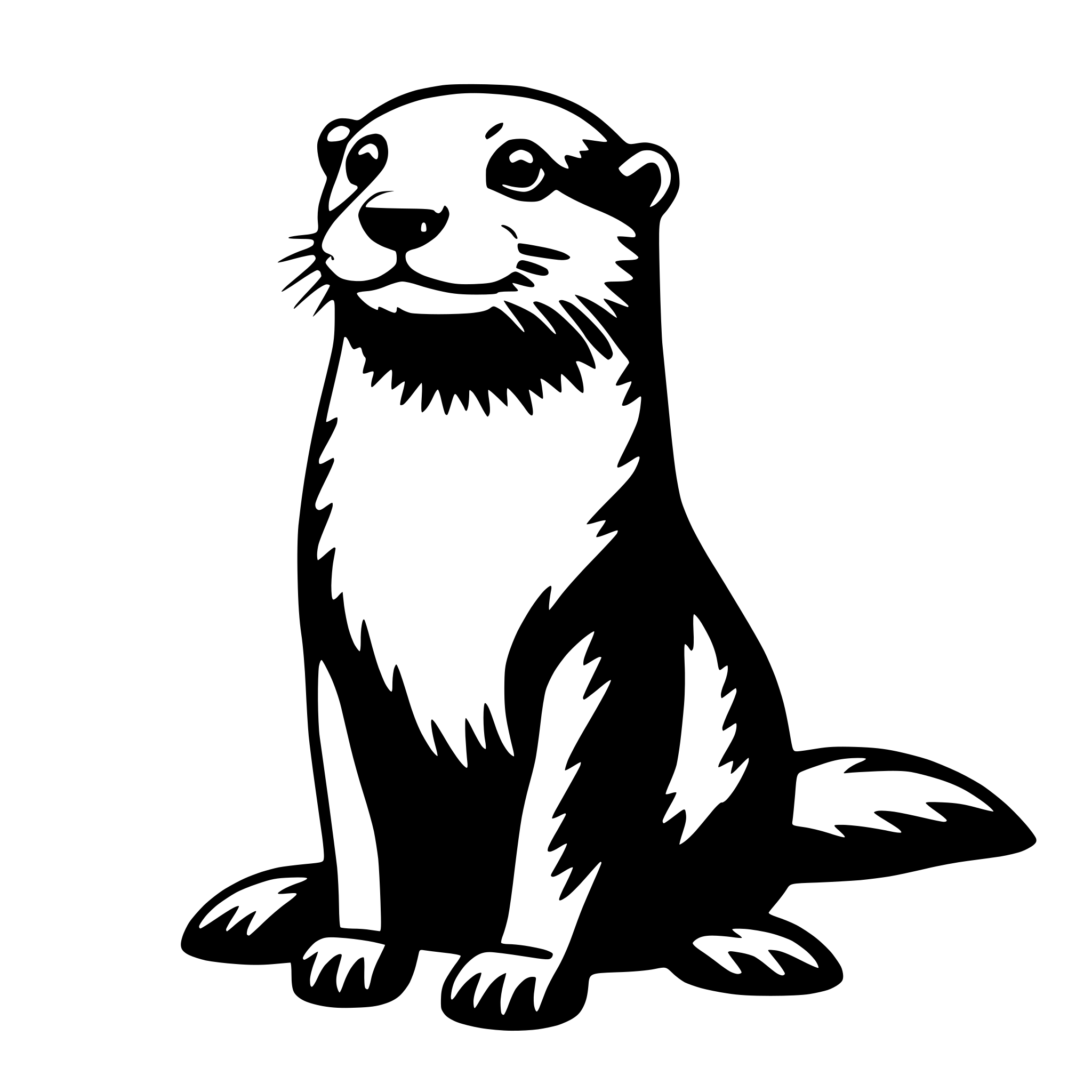 AI-generated SVG of 'otter'