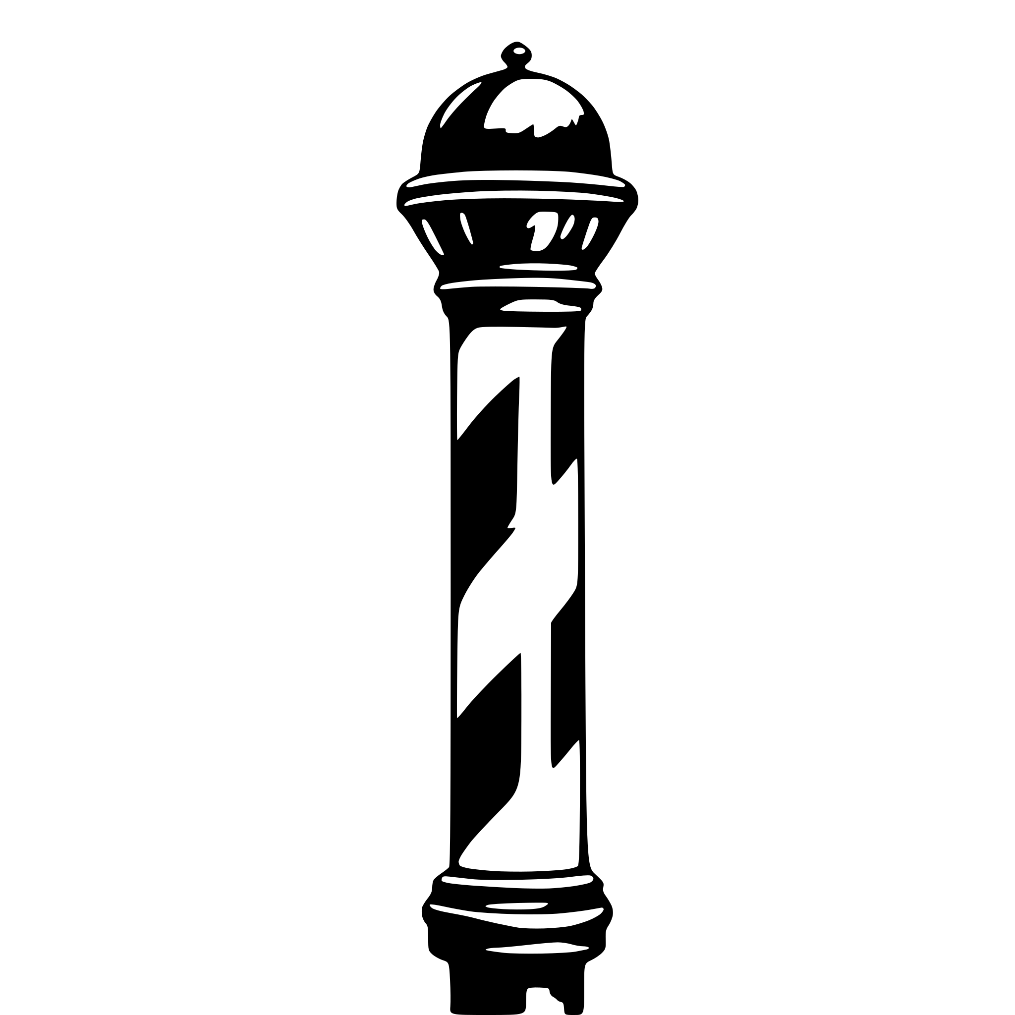 AI-generated SVG of a barber pole