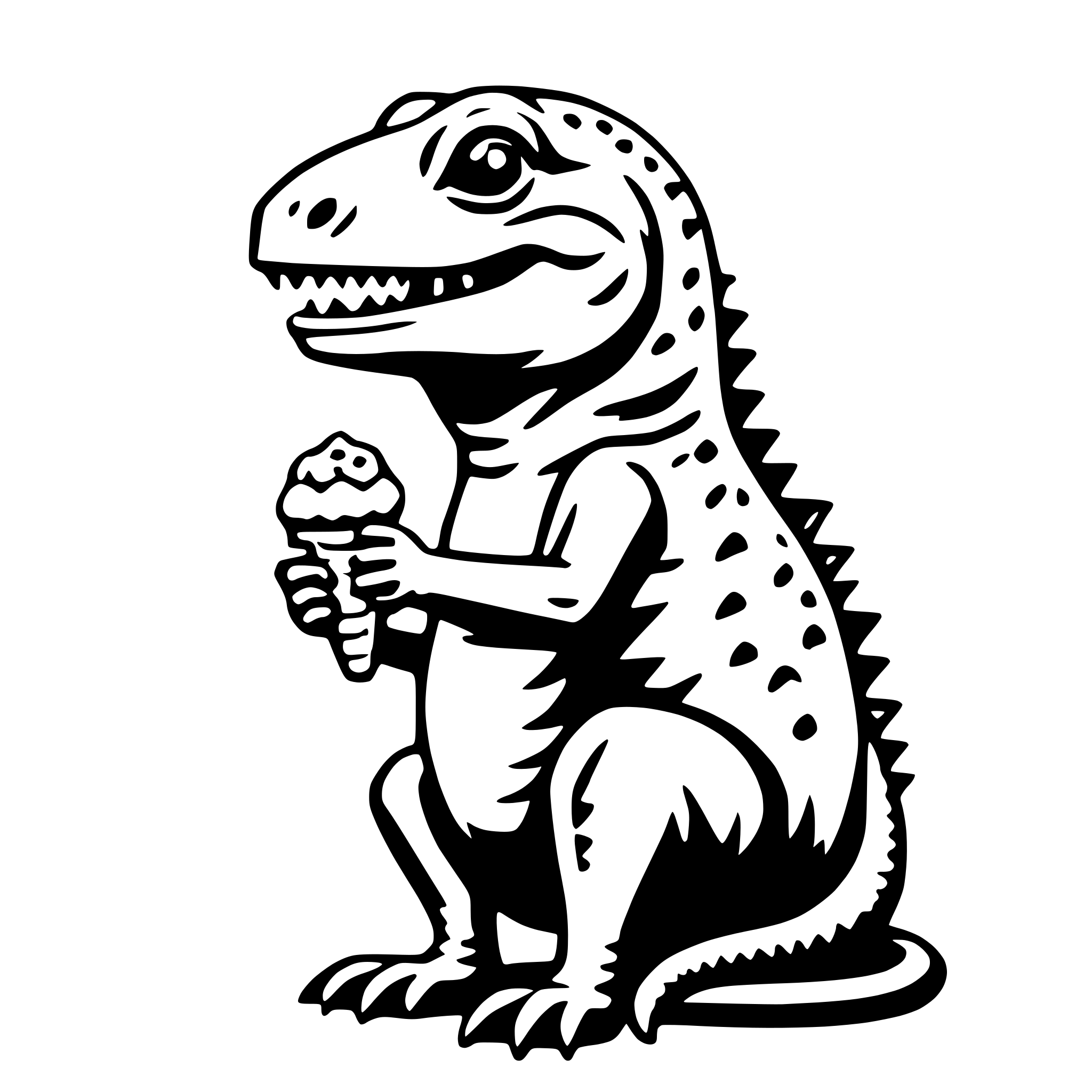 AI-generated SVG of 'iguana with ice cream'