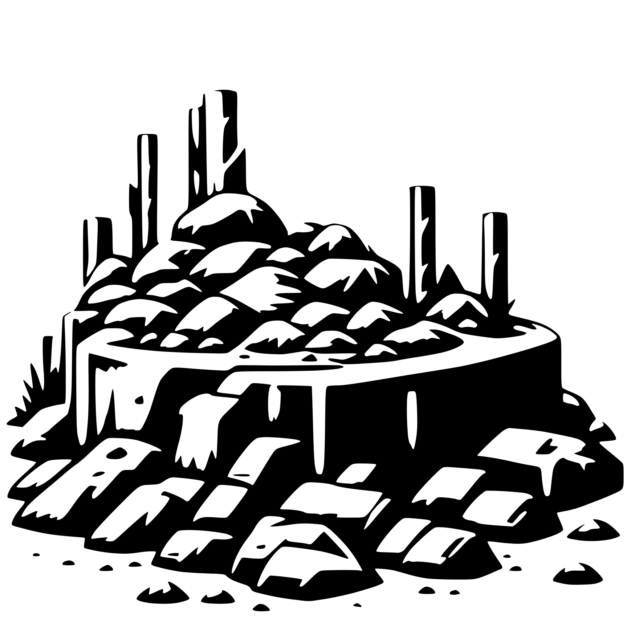 AI-generated SVG of a 2d arcade game dirt pile