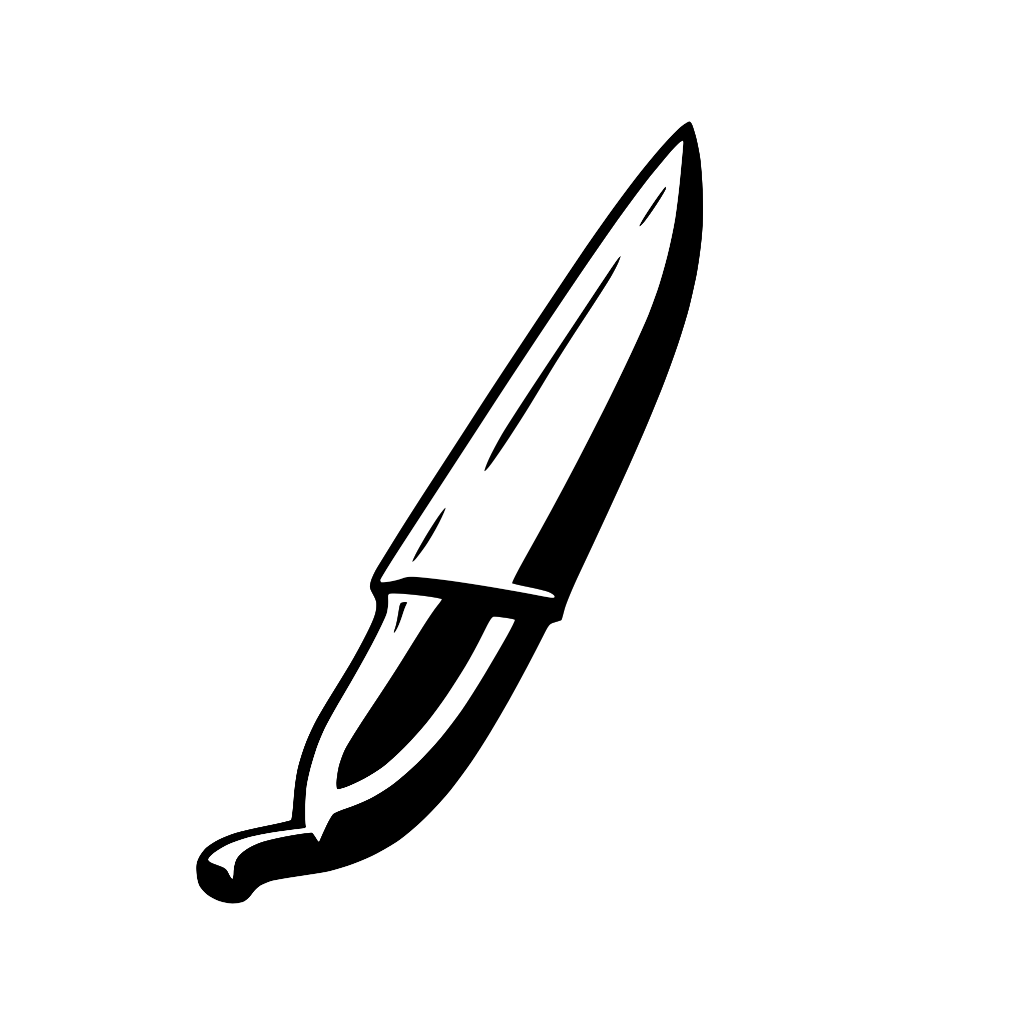 AI-generated SVG of 'simple drawing of a knife'