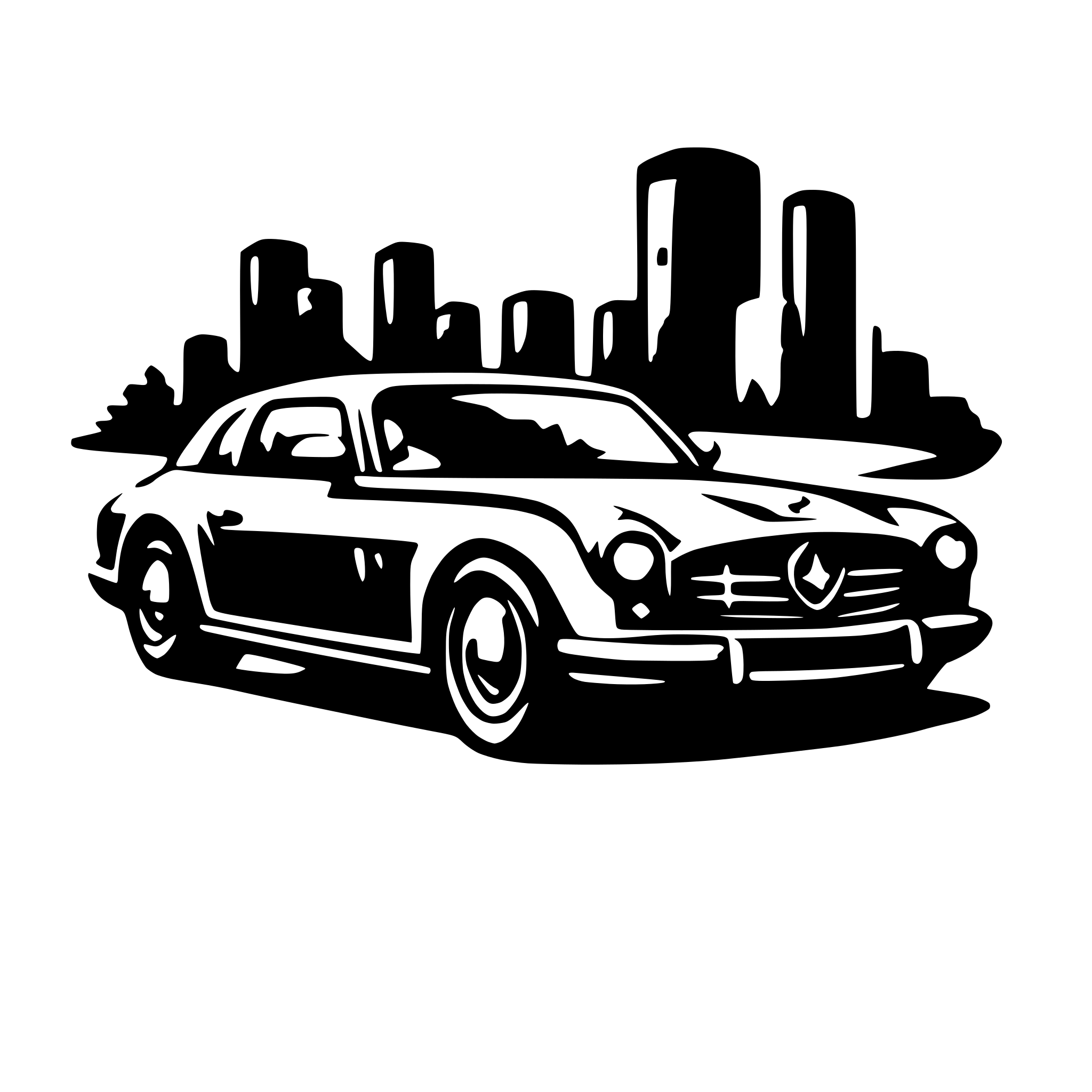 AI-generated SVG of 'luxury car'