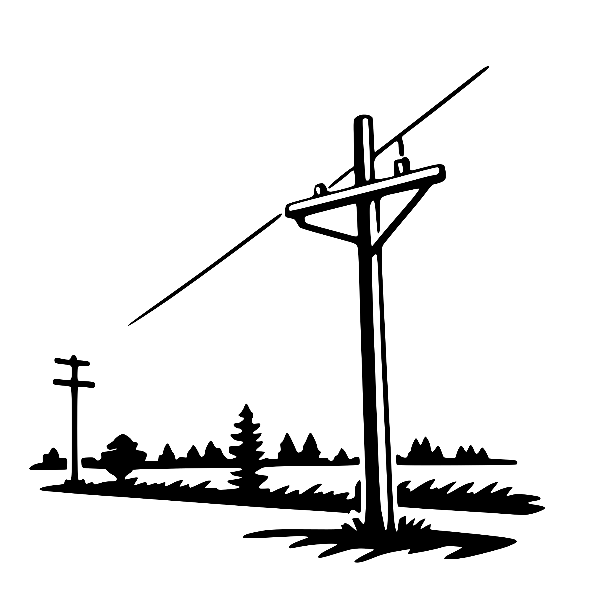 AI-generated SVG of a utility pole