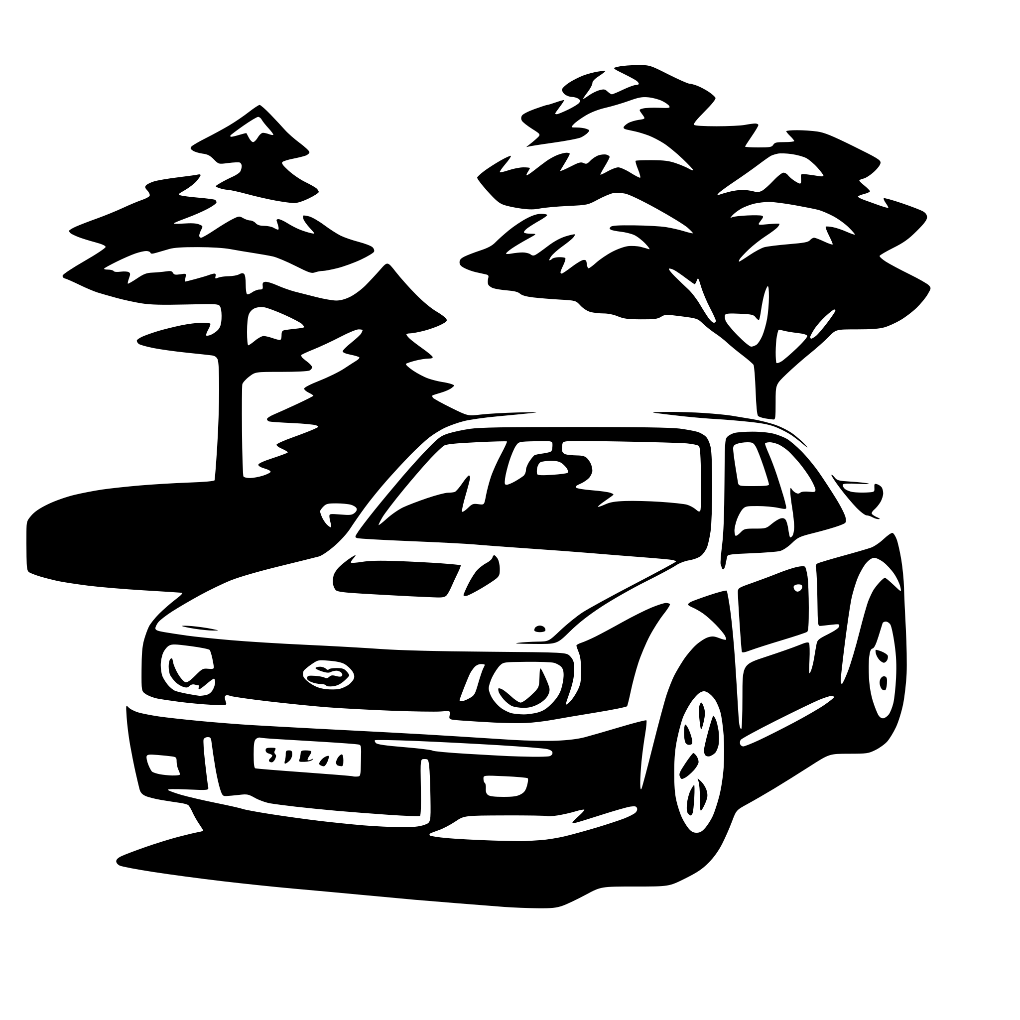 AI-generated SVG of a subaru