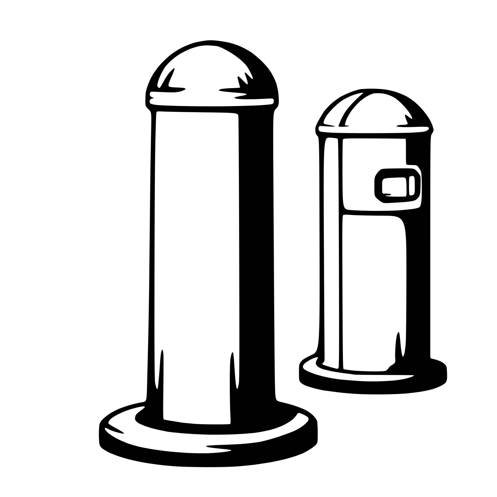 AI-generated SVG of a bollard