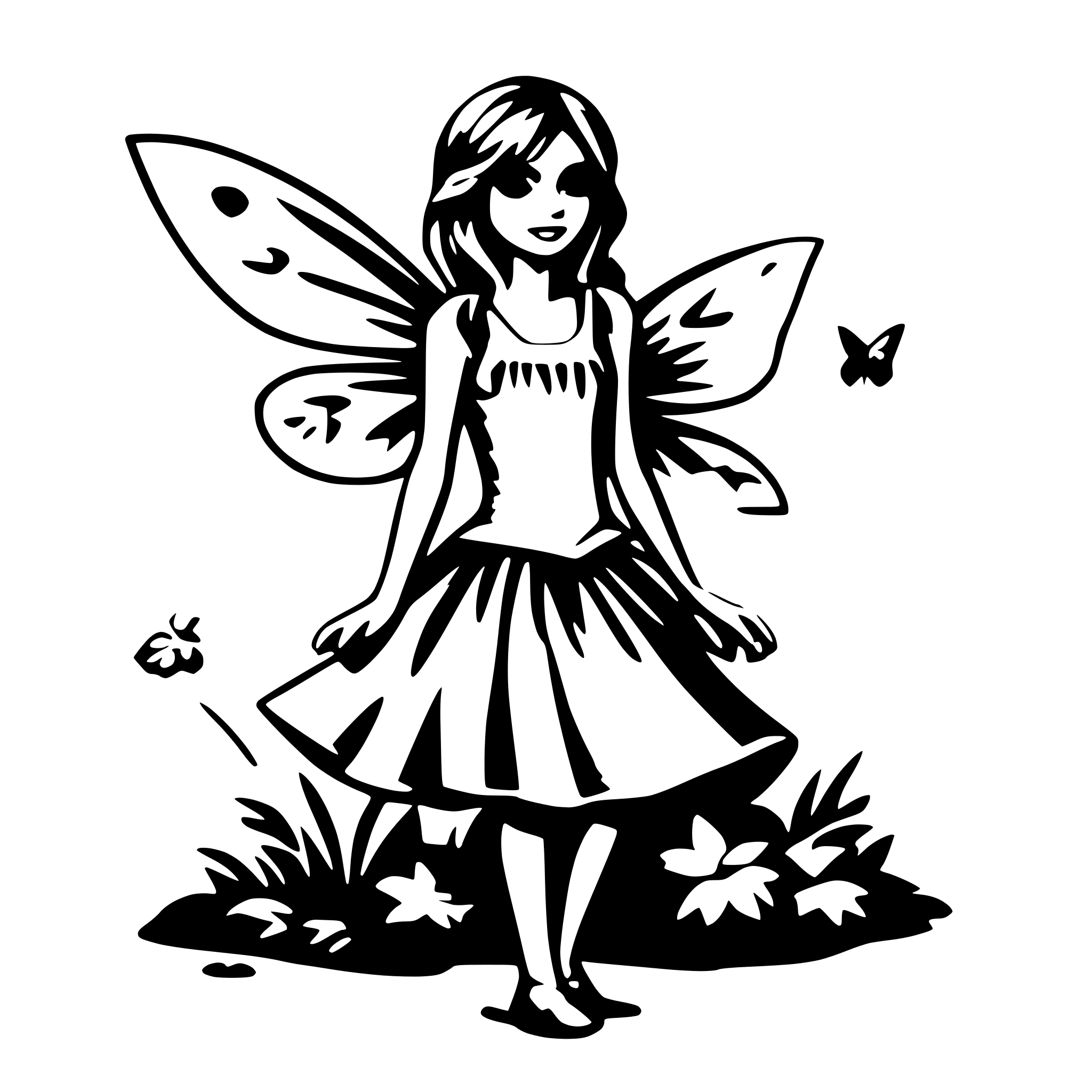 AI-generated SVG of a fairy