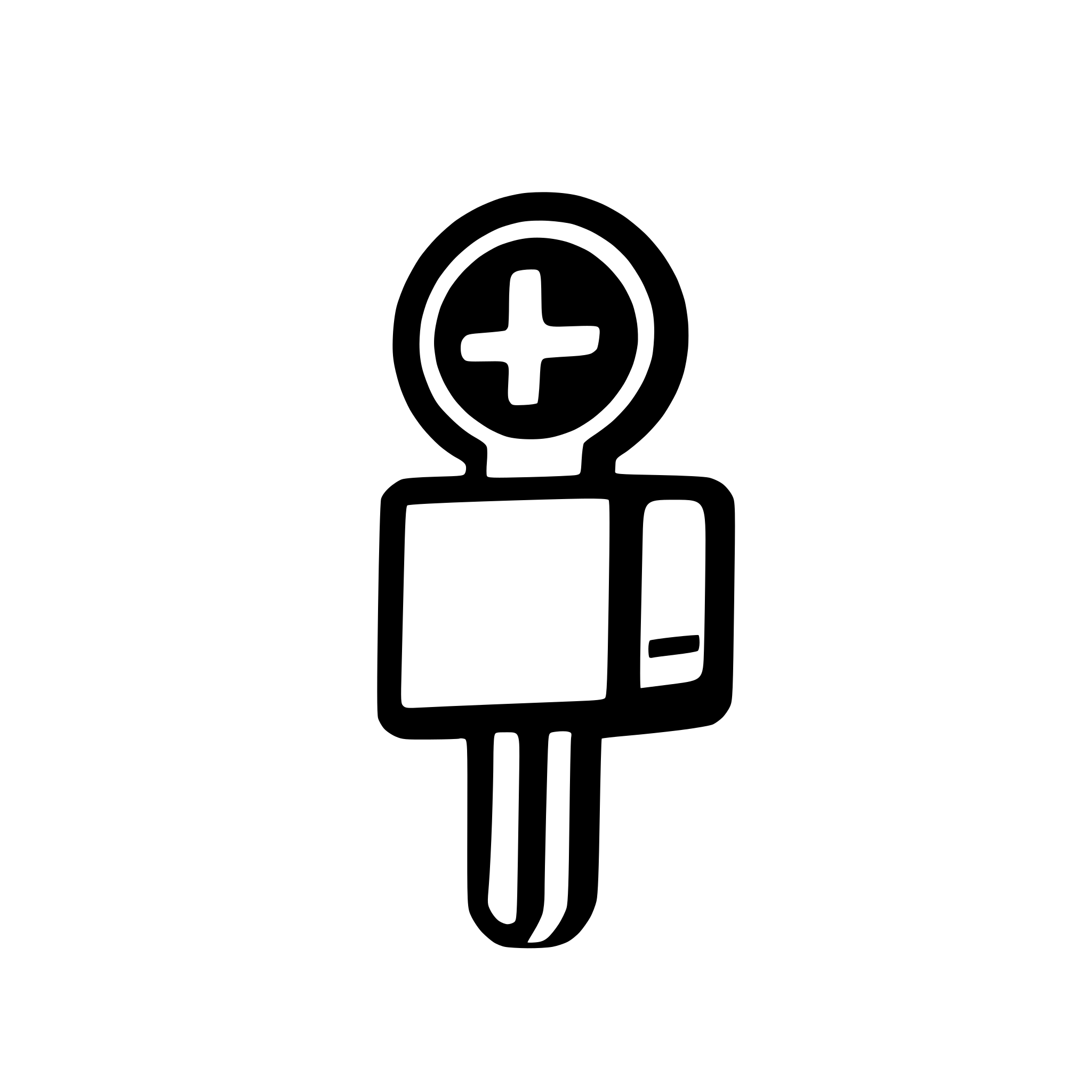 AI-generated SVG of a black and white mass relay icon white white outline