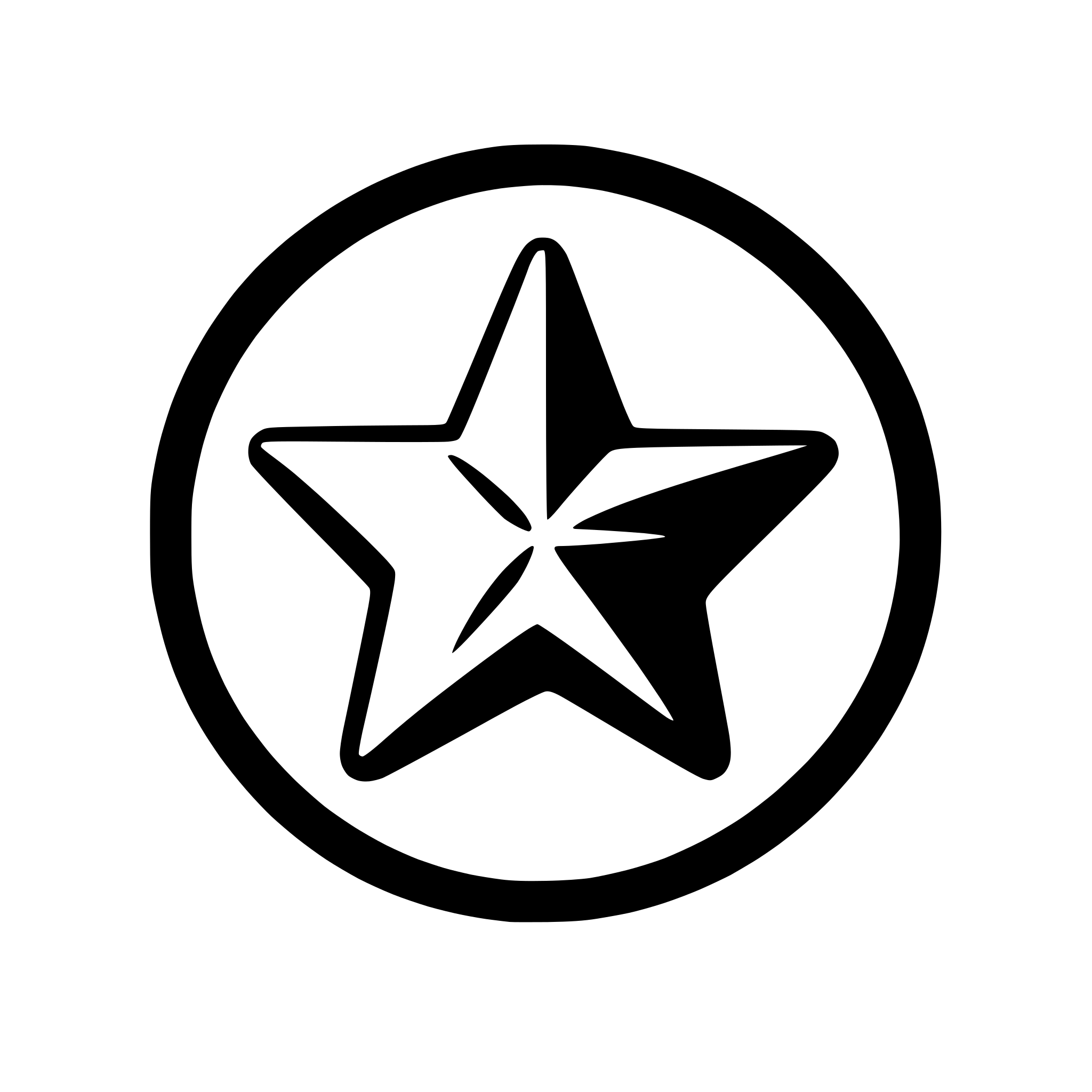 AI-generated SVG of a minimalist star with five points