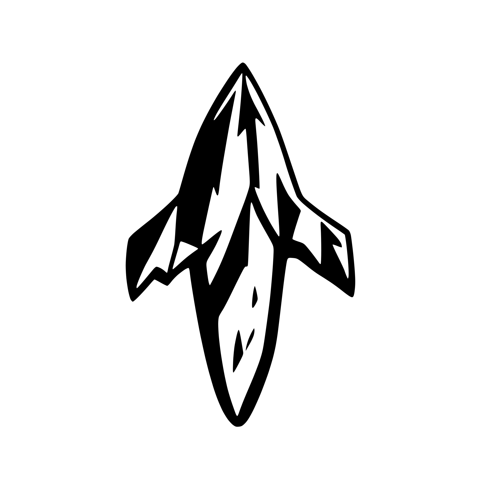 AI-generated SVG of a A shard shaped like a dragon’s claw