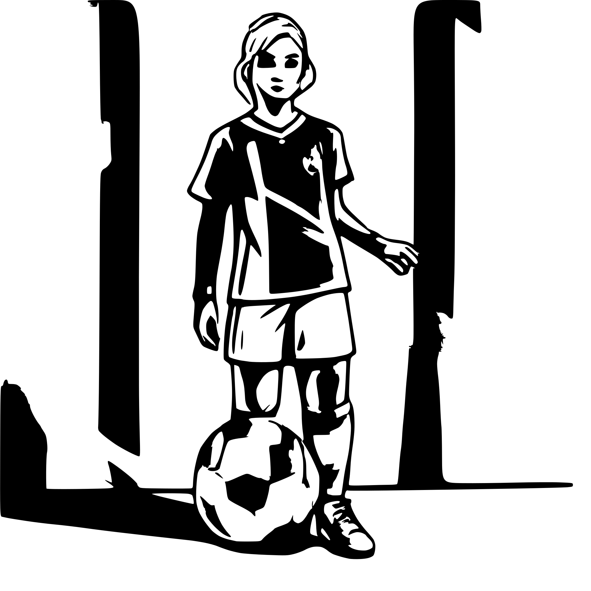 AI-generated SVG of a soccer player