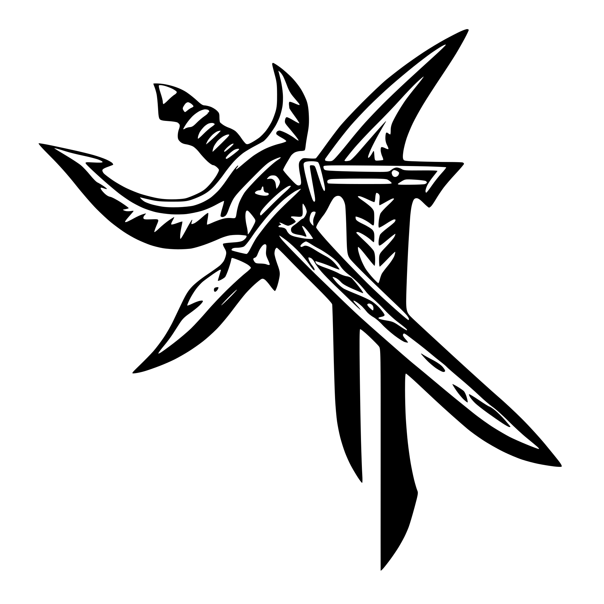 AI-generated SVG of 'a warhammer weapons'